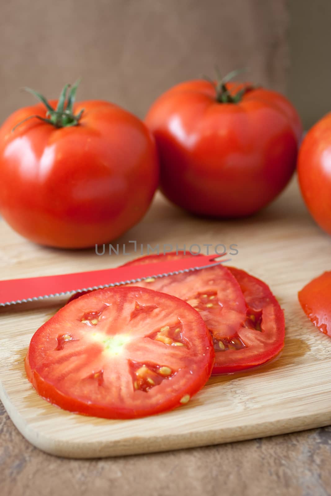 Sliced and Fresh Tomatoes by SouthernLightStudios