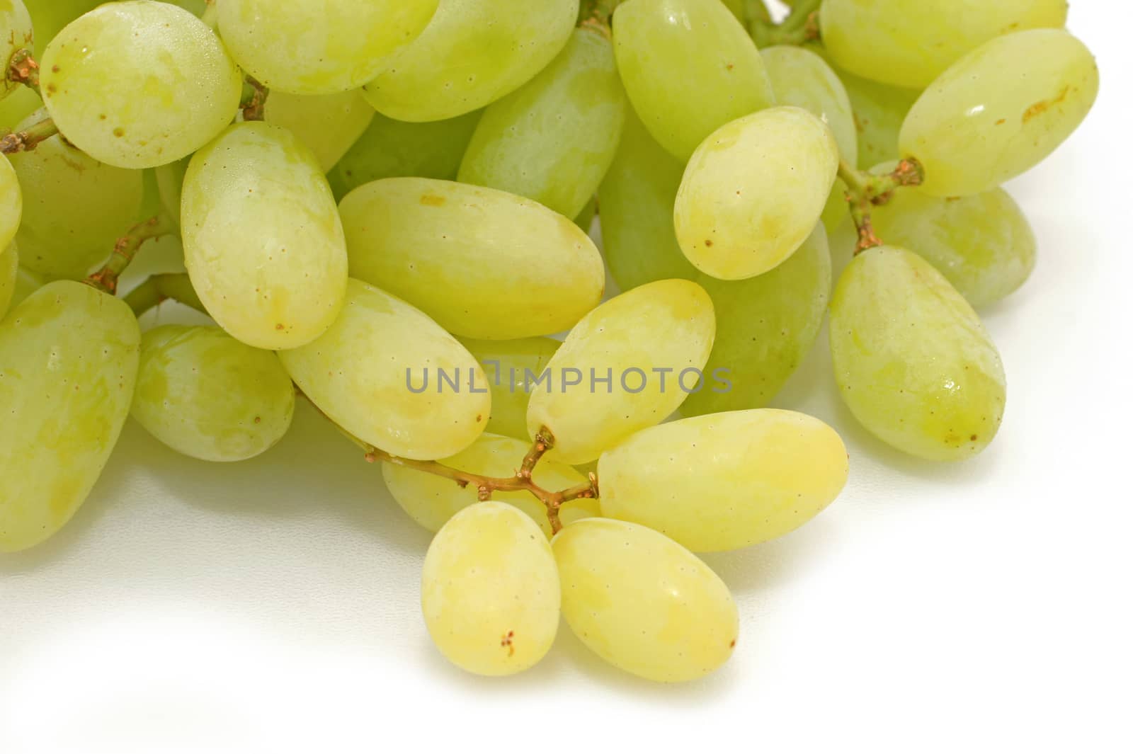 Yellow grape isolated