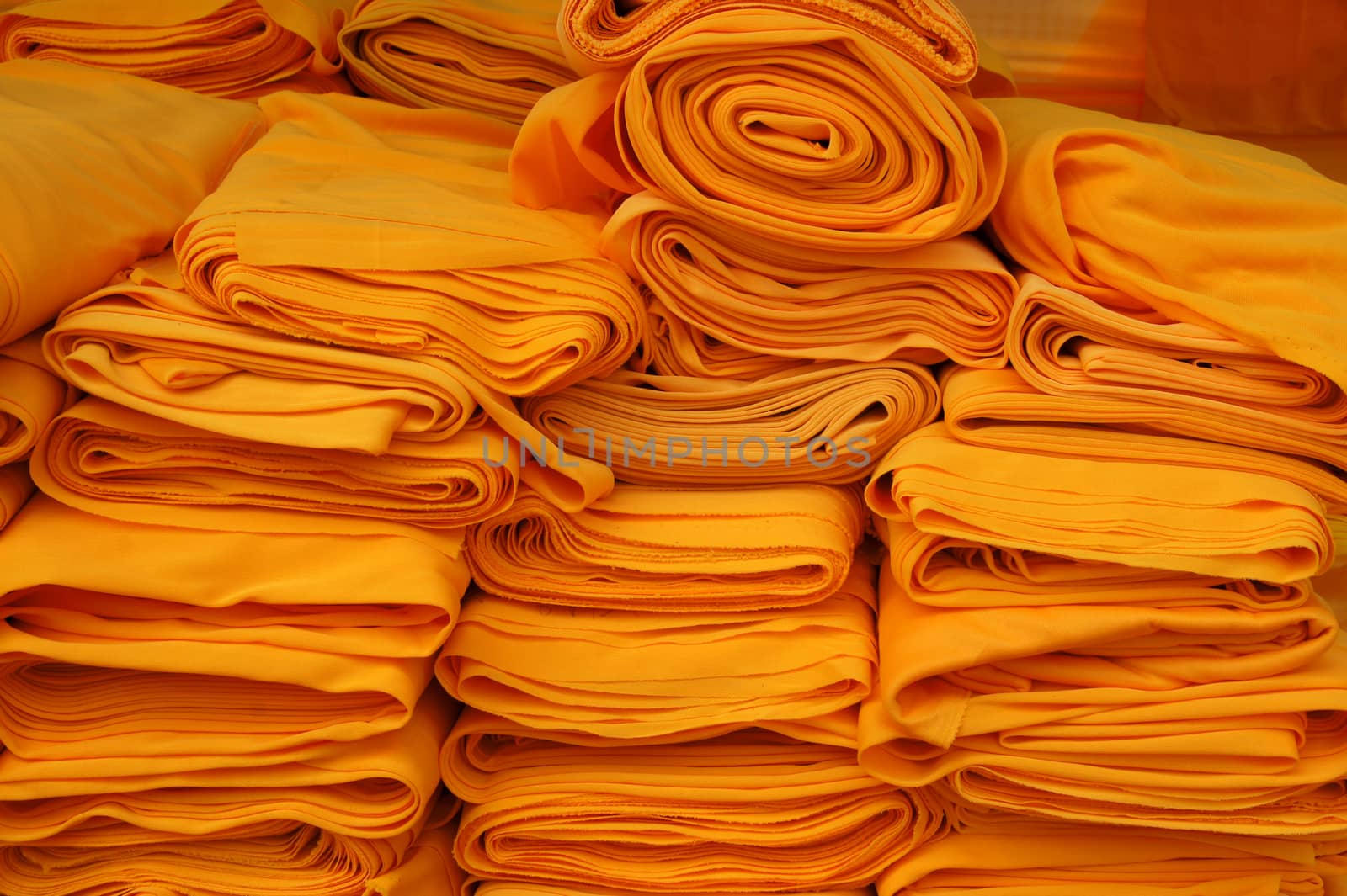 The yellow cloth for Buddhism.