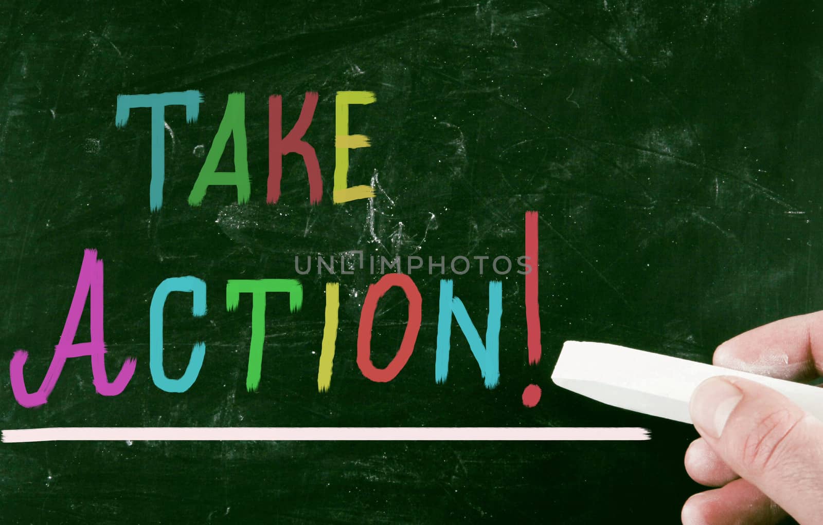 take action concept