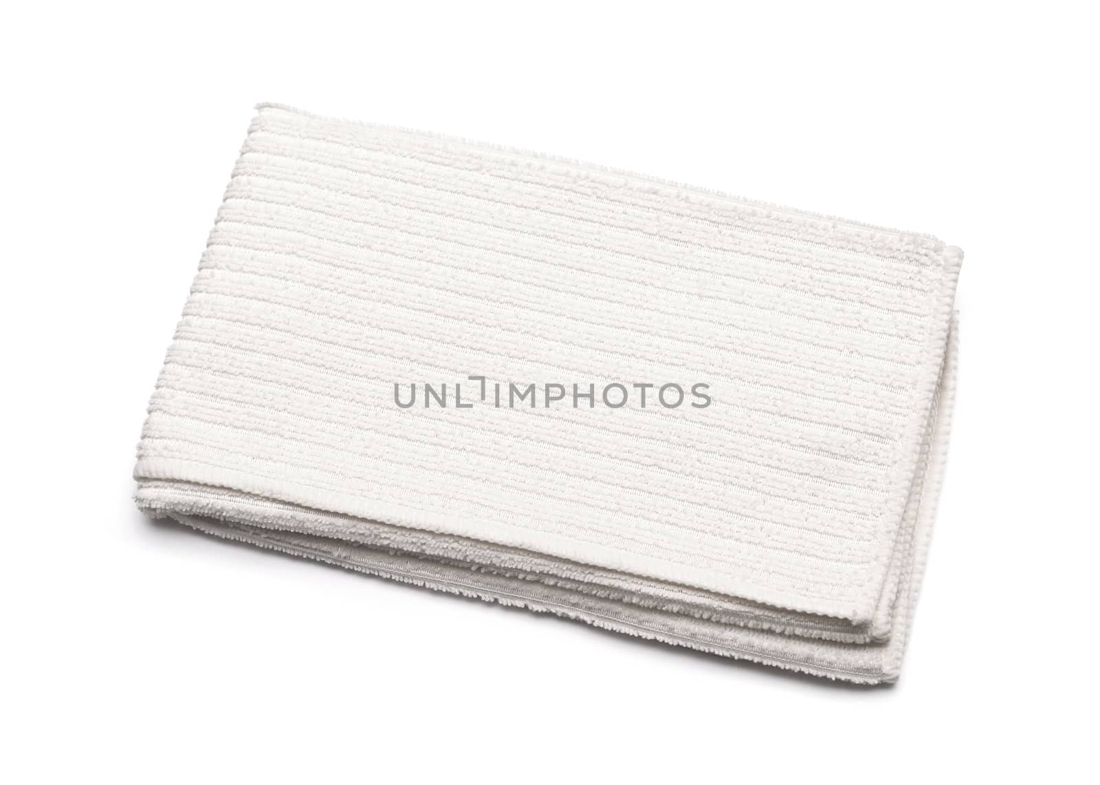 light towel on white background