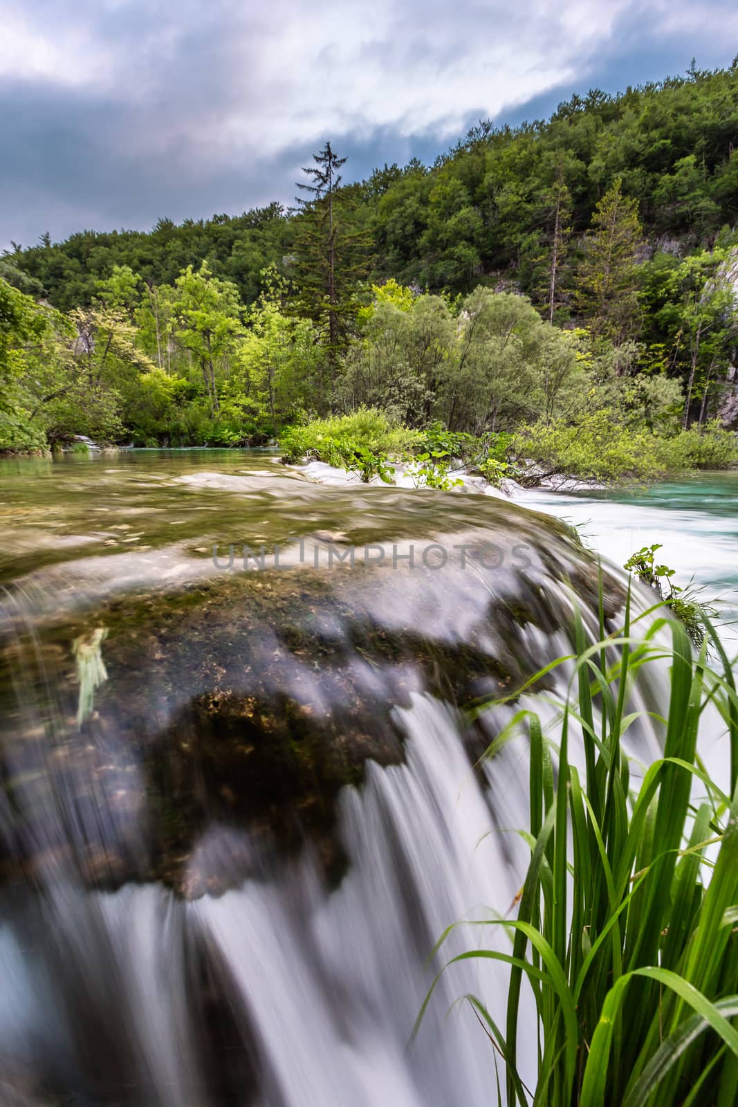 Waterfall in Plitvice Lakes National Park, Croatia