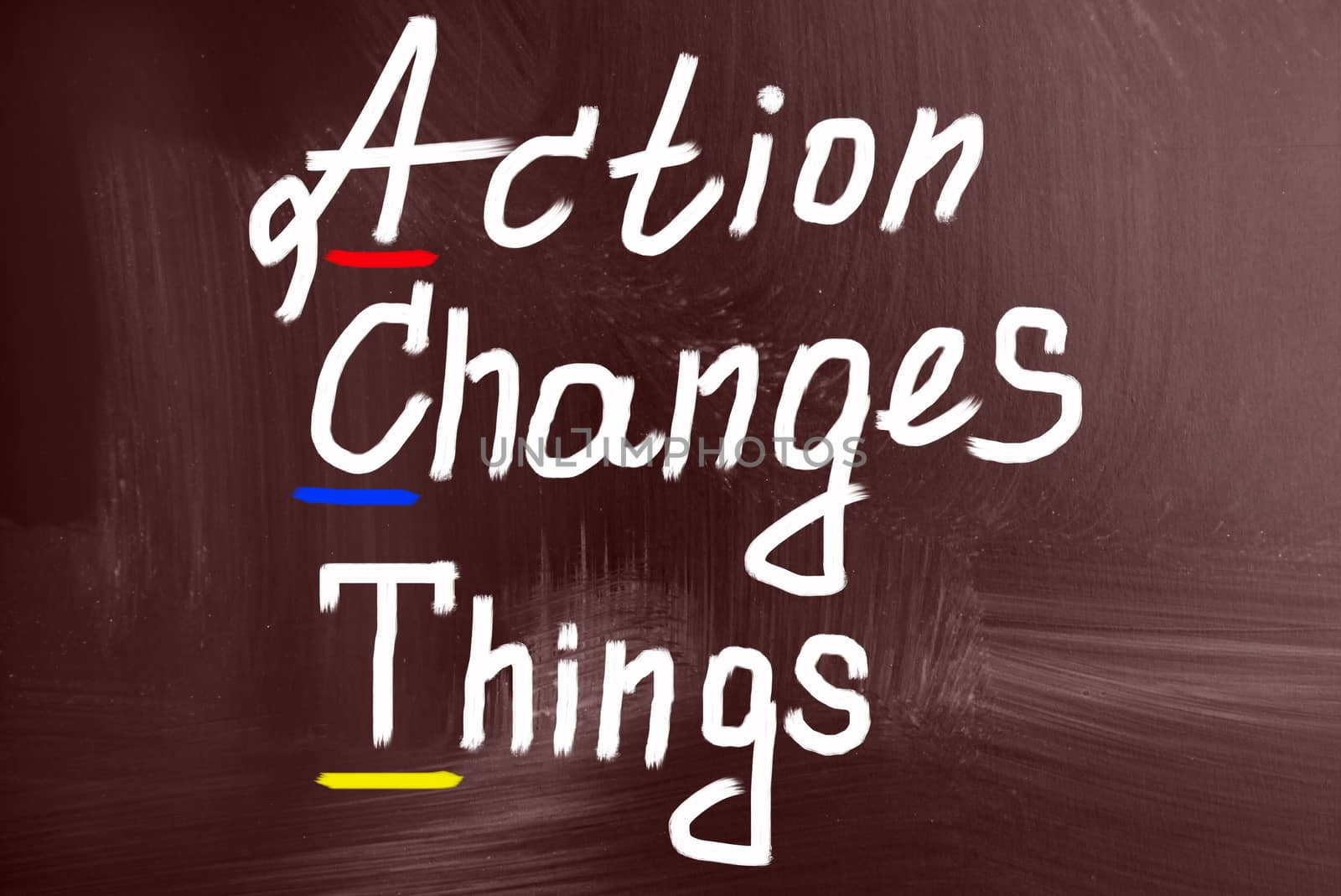 action change things concept