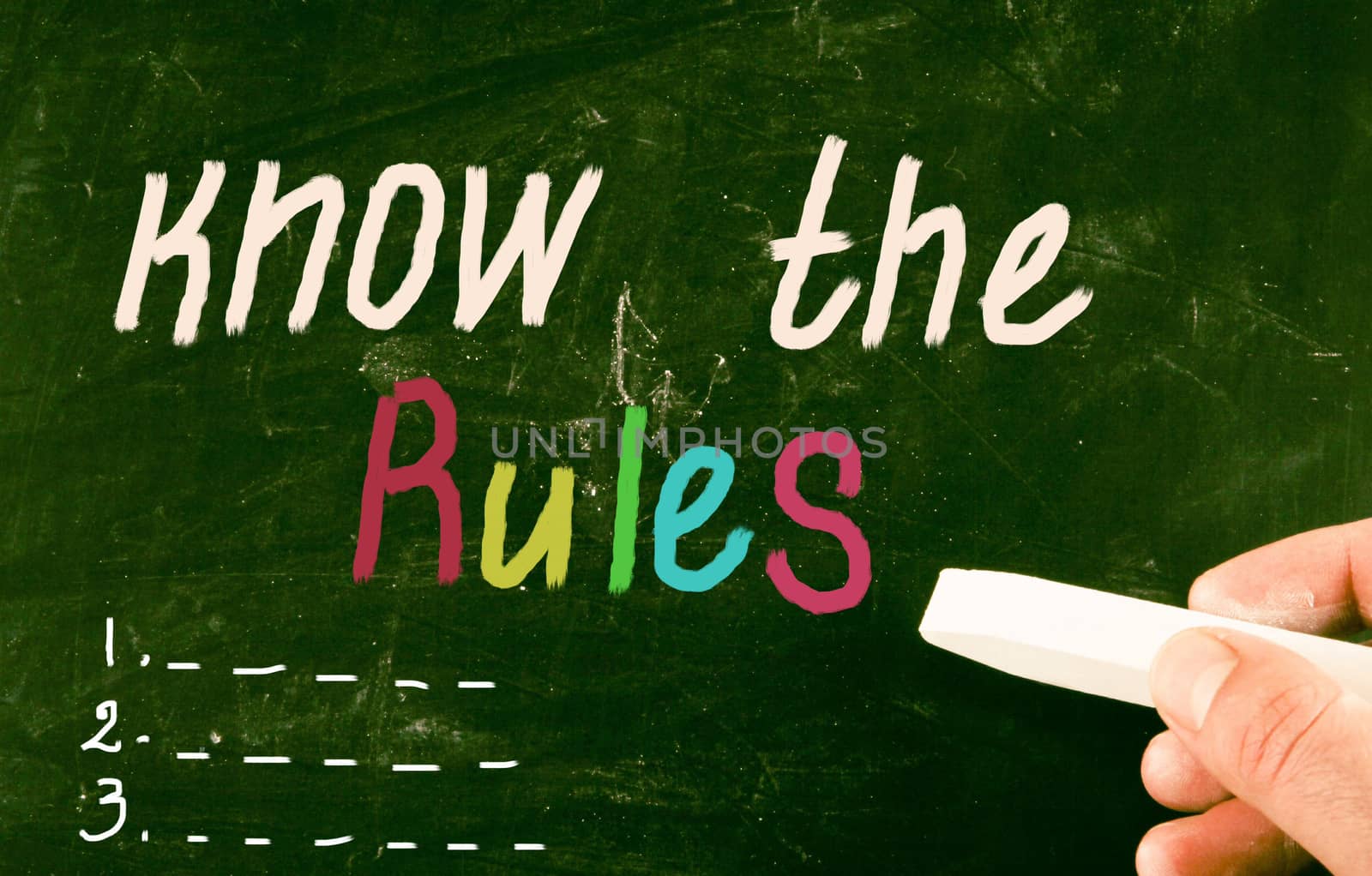know the rules concept