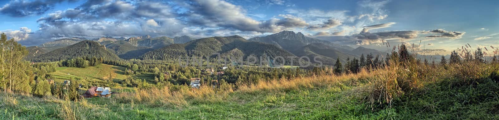 Tatra Mountains - Panorama with view on Giewont