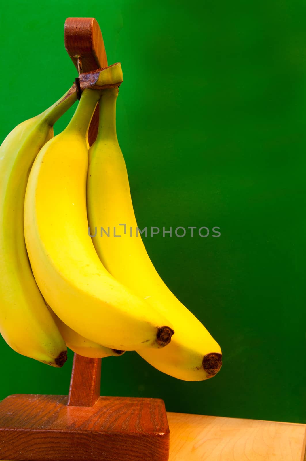 Bananas on a Wooden Stand 
