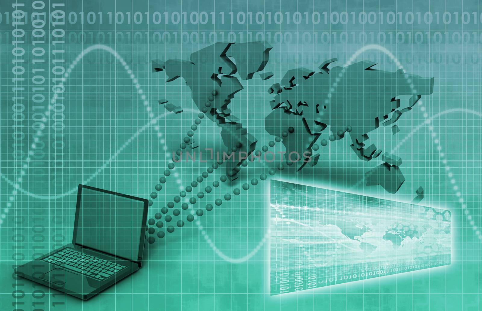 Science Research as a Tech Concept for Presentation 