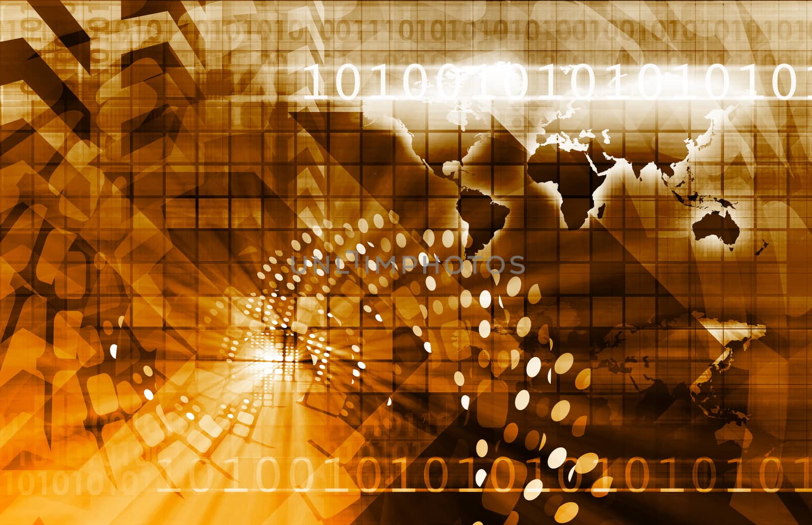 Telecommunications Technology Infrastructure as a Art Concept