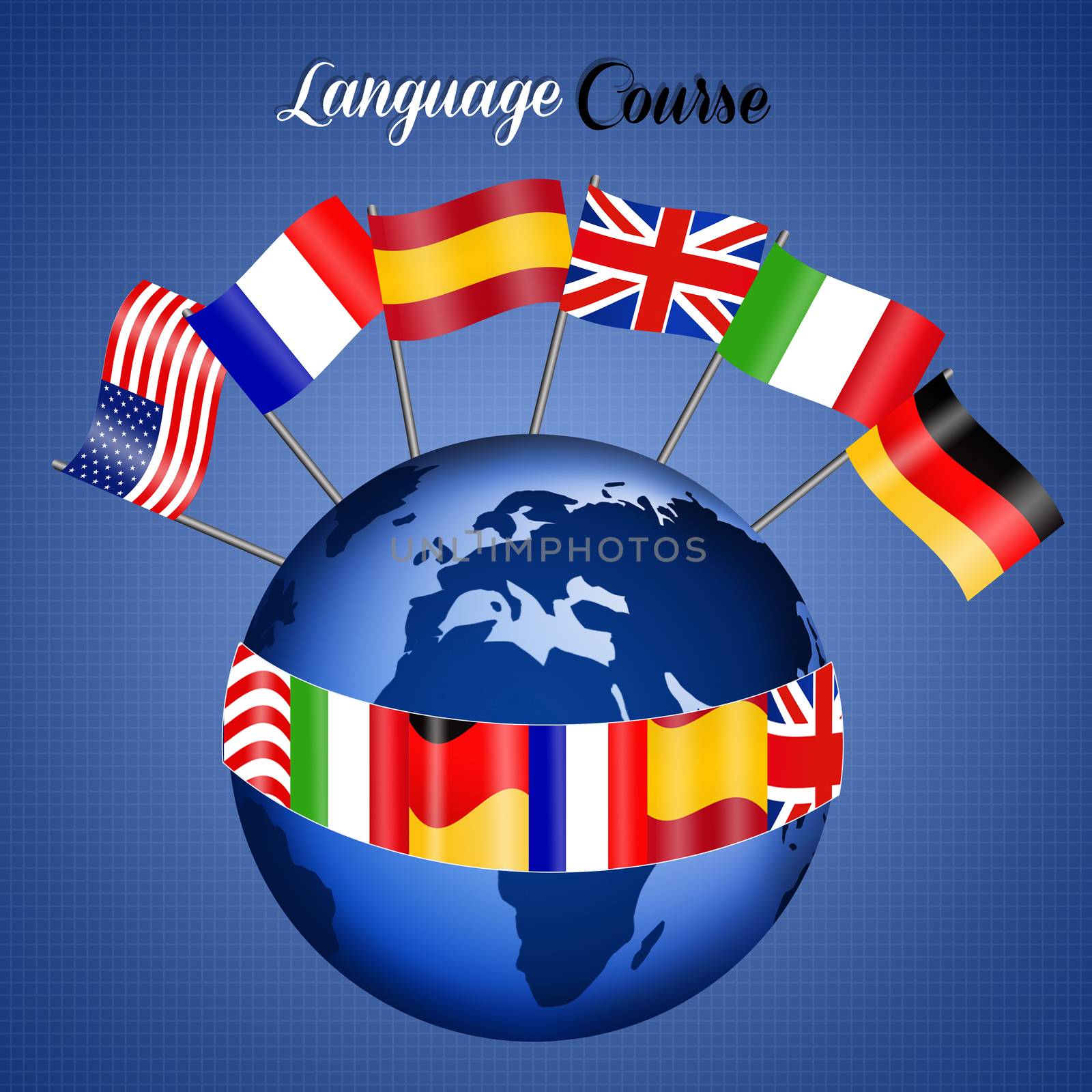 illustration of language corse