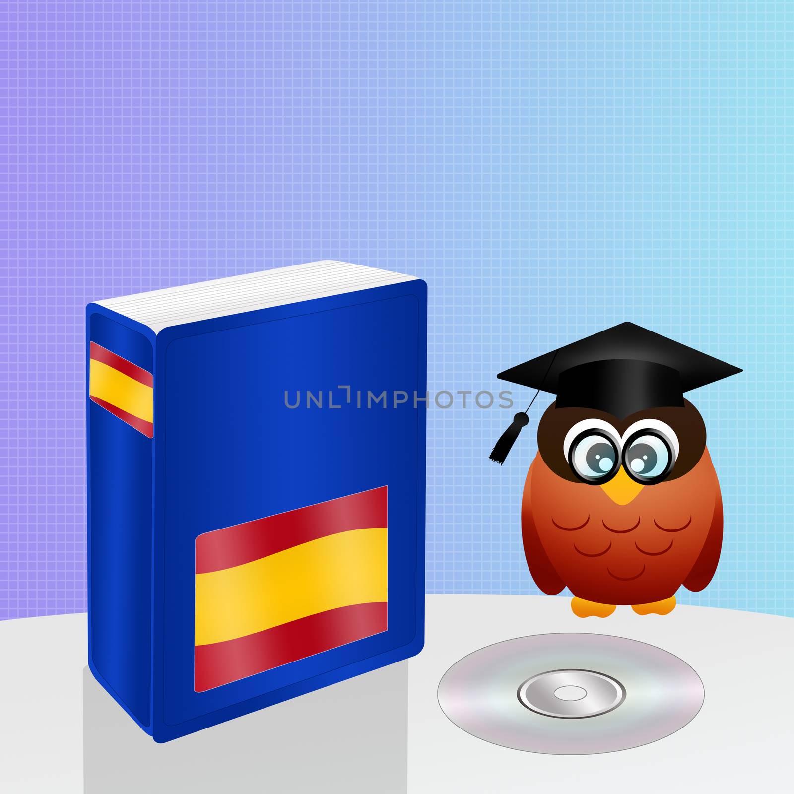 illustration of spanish course