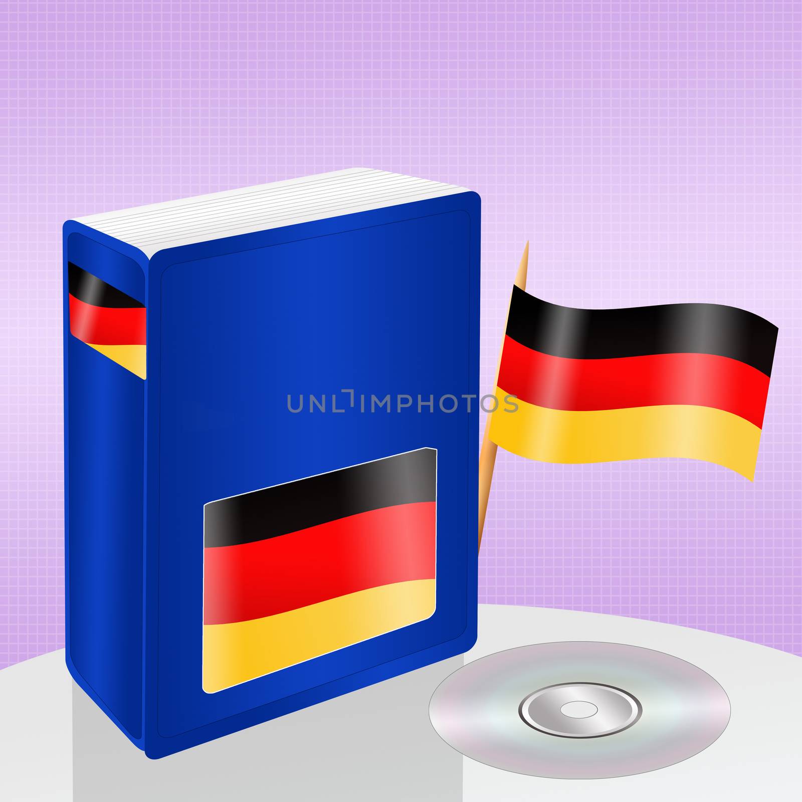 illustration of german course