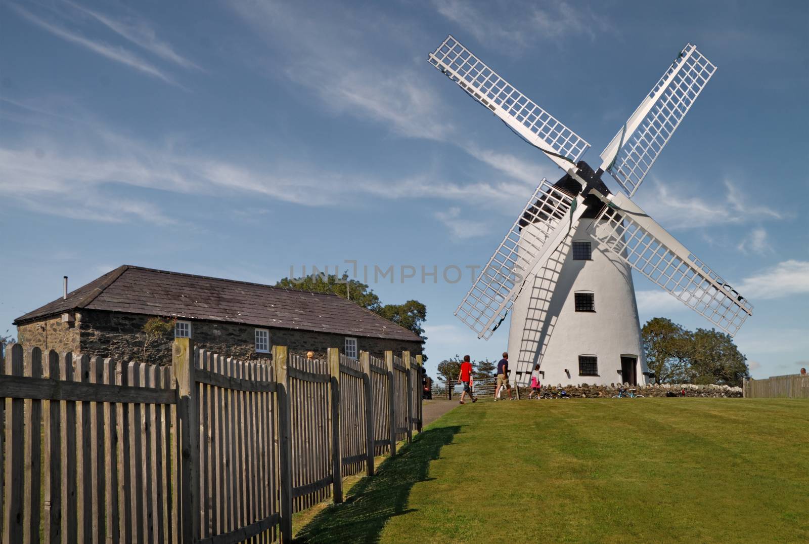 The Llynnon windmill at Llandeusant was built in 1775 and is the only one remaining on Anglesey, North Wales, UK.