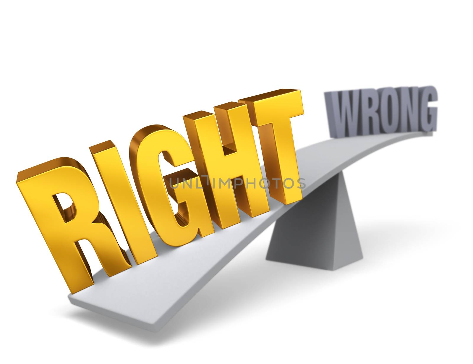 Right Weighs In Against Wrong by Em3