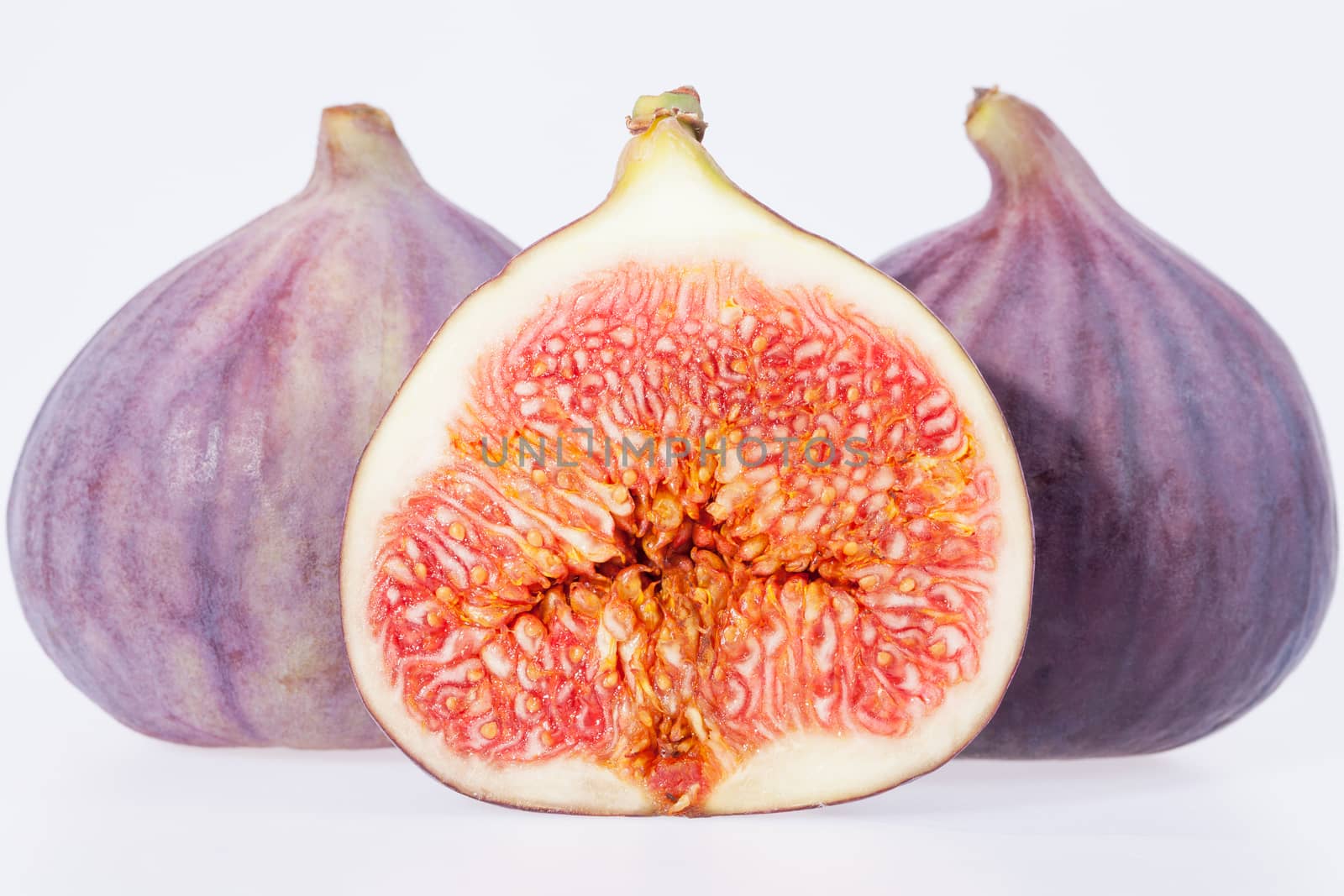 fruit of fresh figs isolated on white background