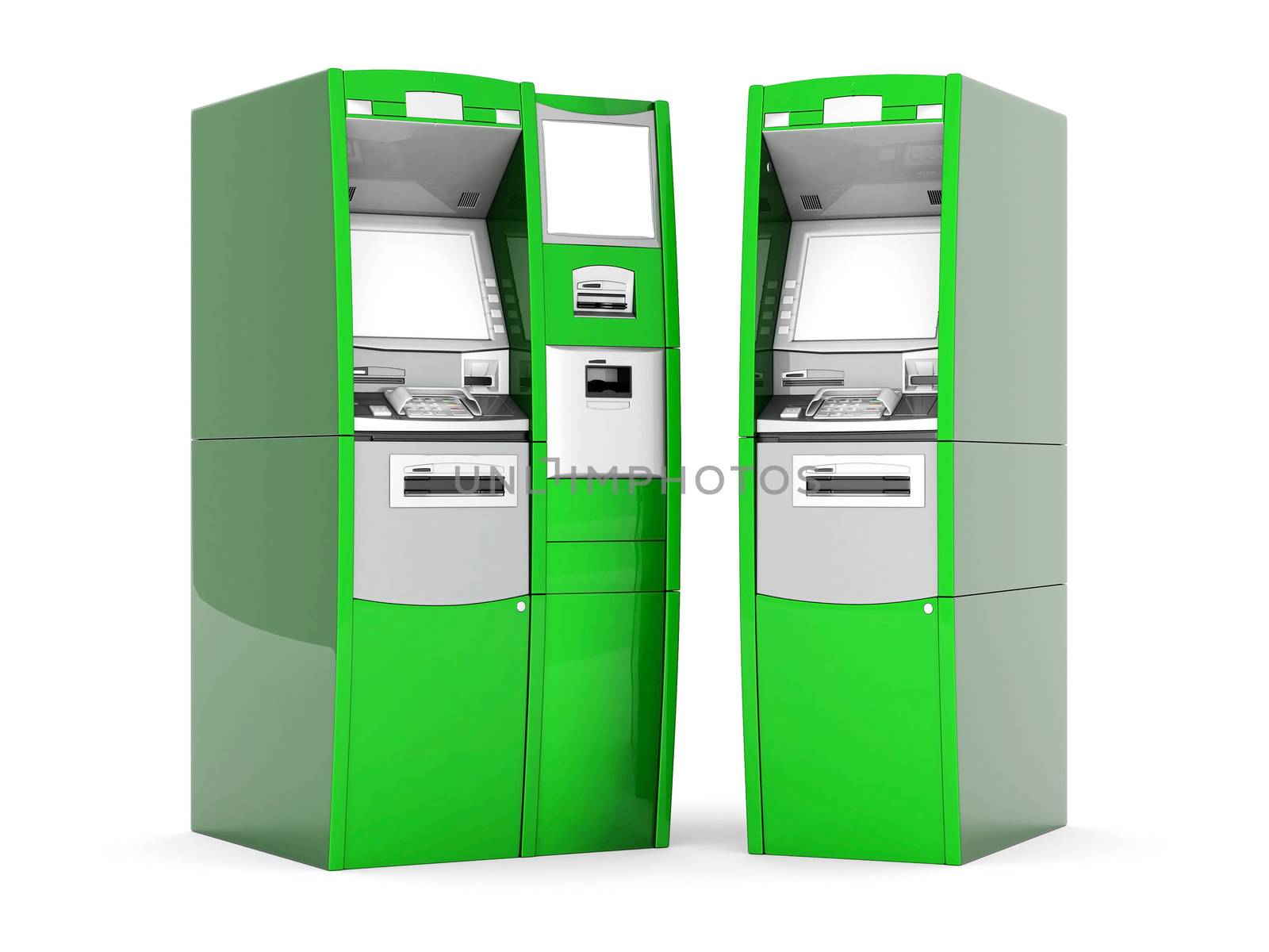 image of the new ATM on white background