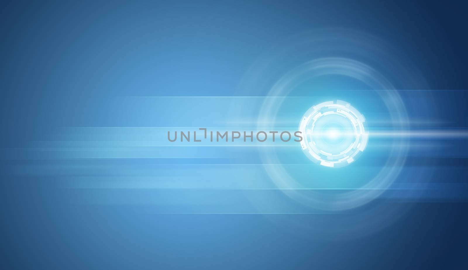 Transparent circles on blue background by cherezoff