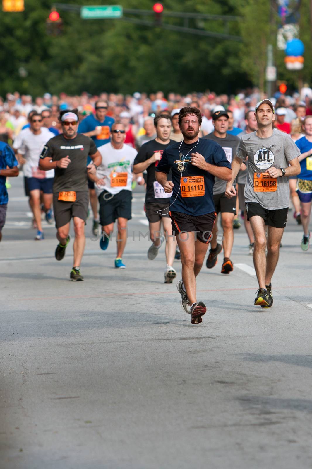 Throng Of Runners Run In July 4 Atlanta Road Race by BluIz60