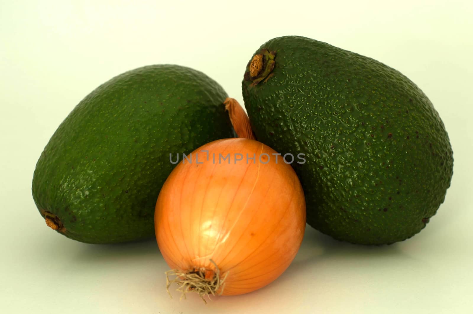 Avocado with onion