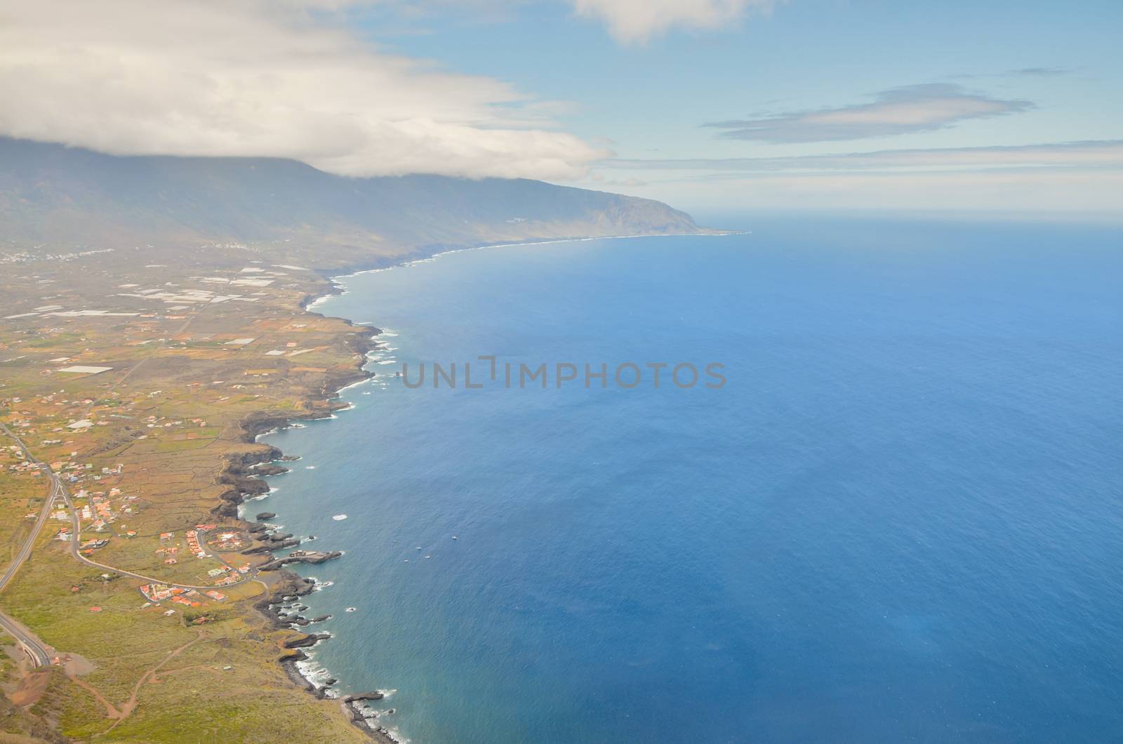 Aerial View Of El Hierro Canary Island Spain