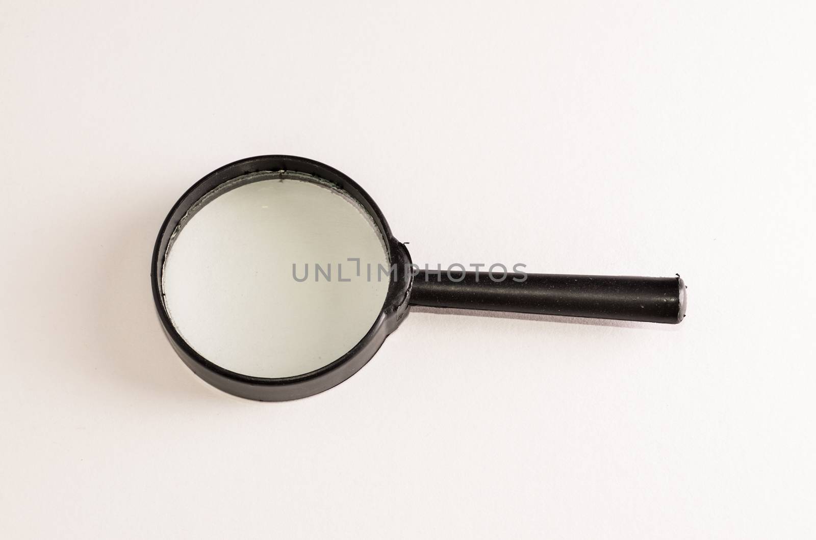 Vintage Magnify Glass Loupe on a White Background