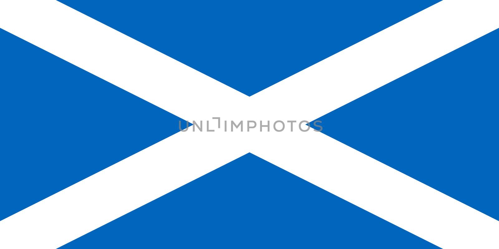 Scottish flag of Scotland UK