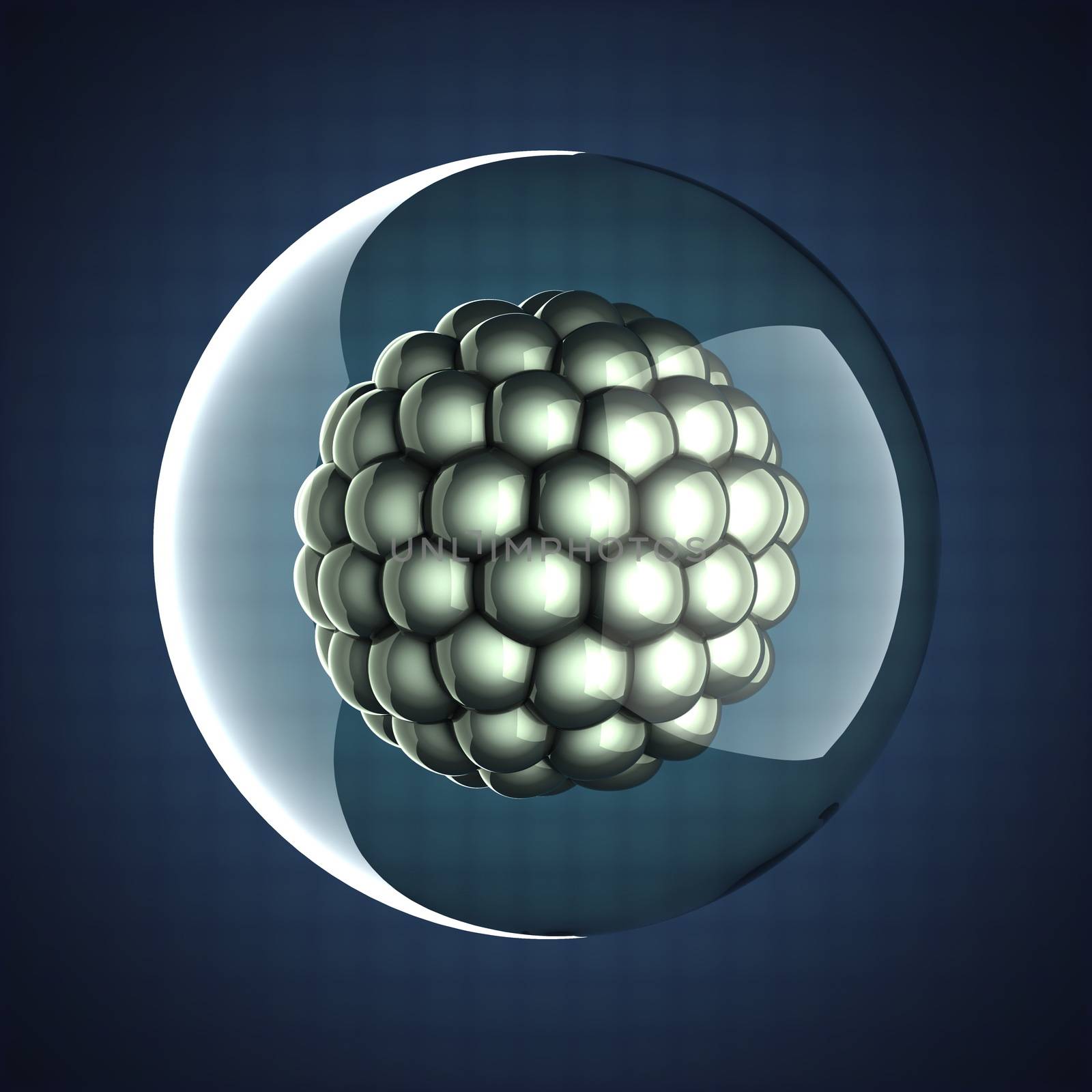 A single micro cell scientific illustration