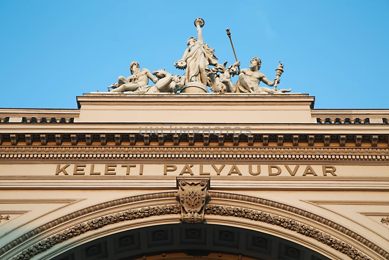 Railway station Keleti in Budapest