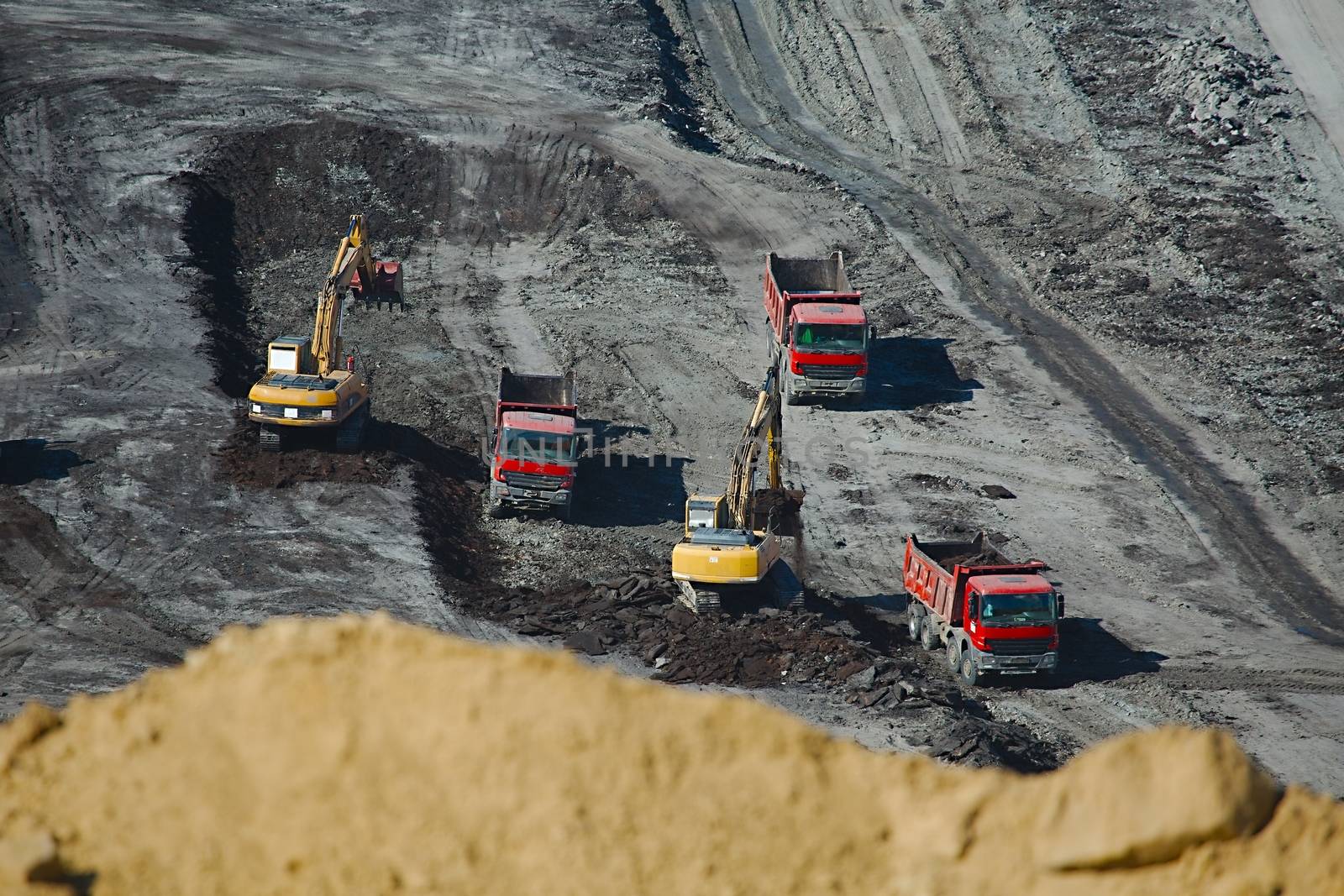 Open pit mining of coal