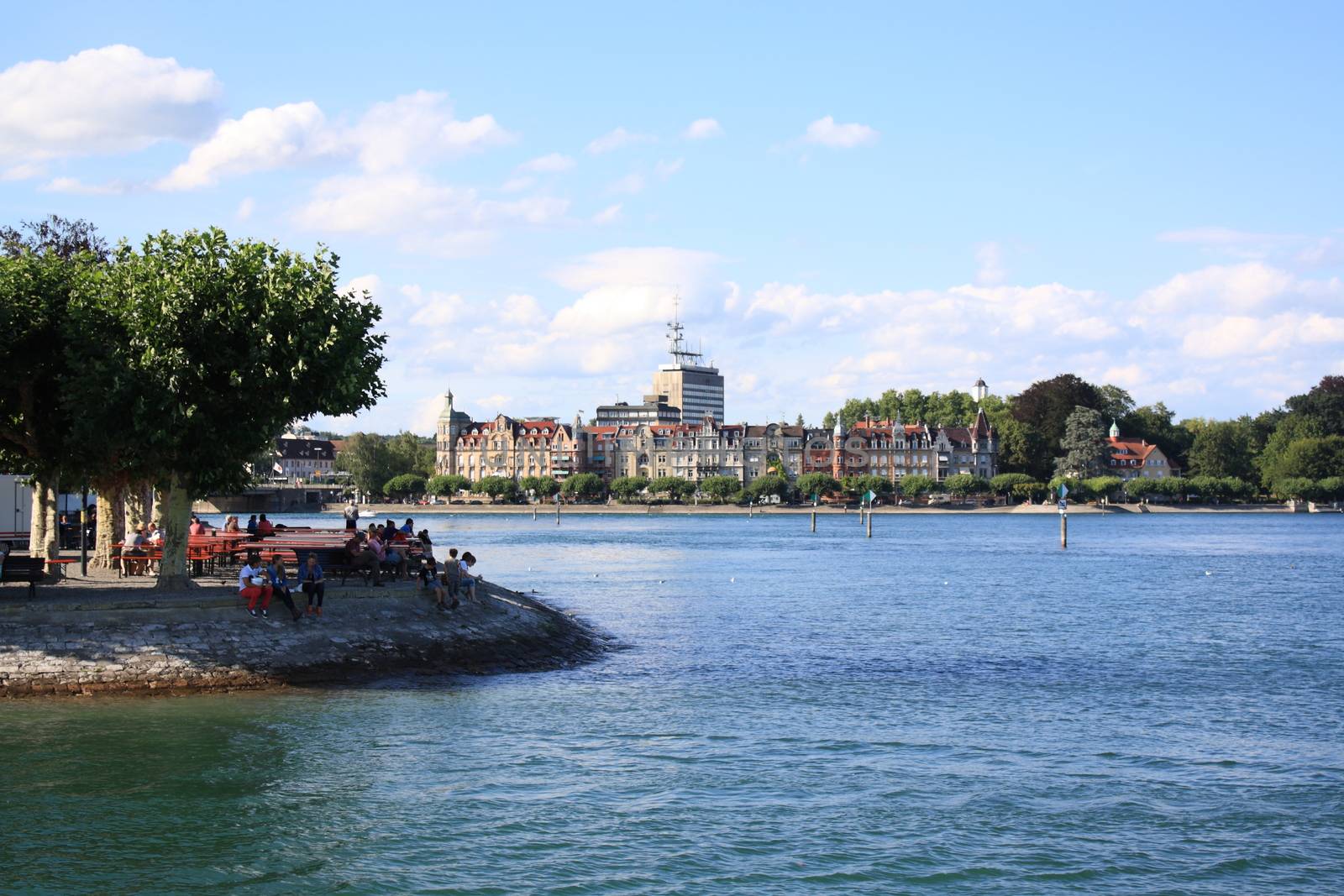 promenade in constance of lake of constance 