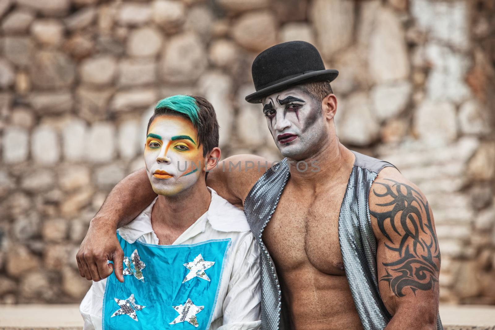 Two Male Cirque Performers by Creatista