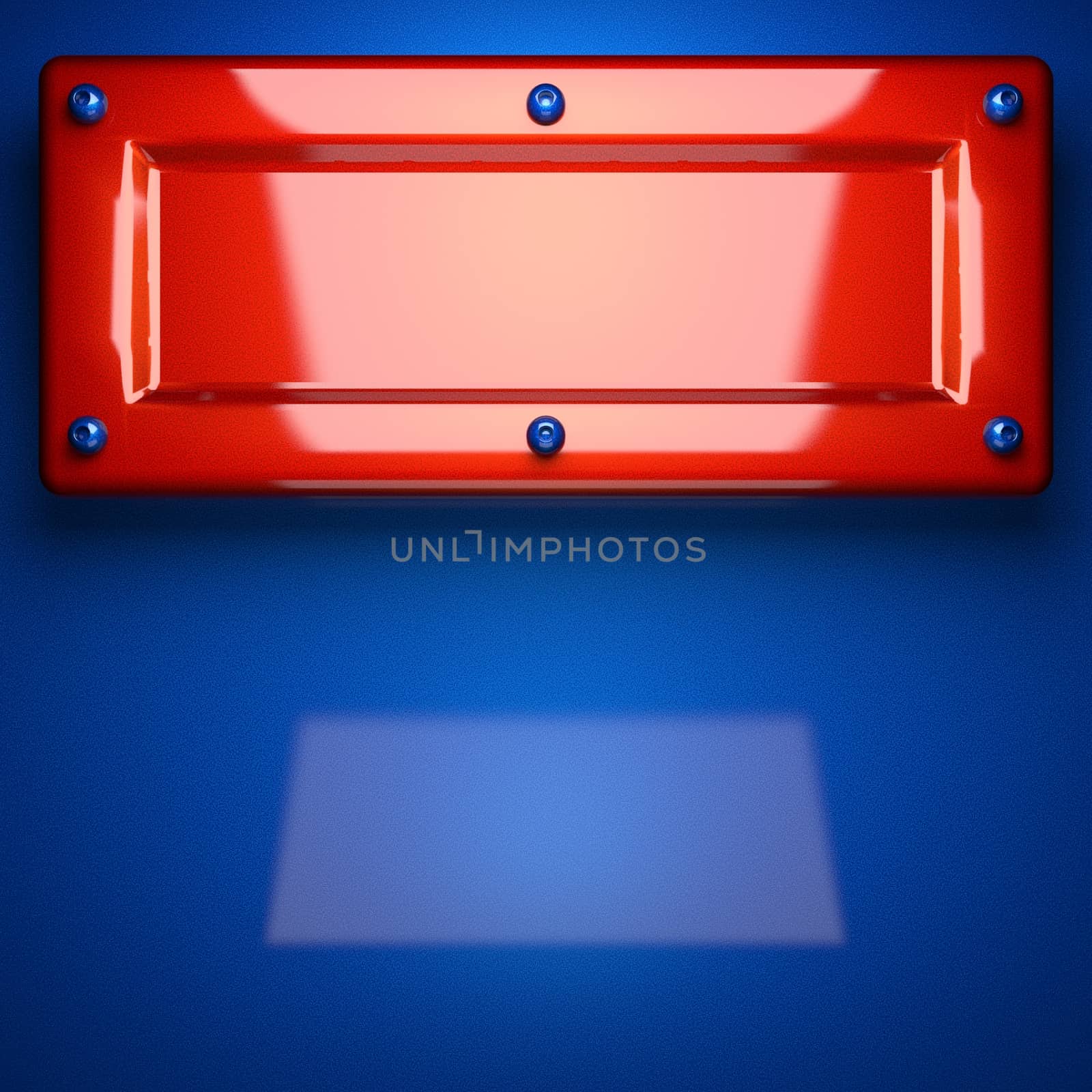 red and blue metal background