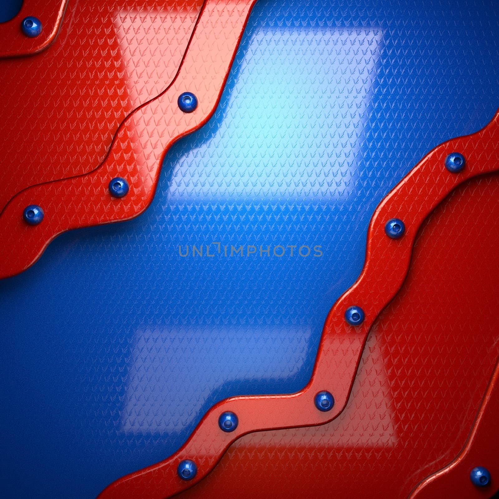 red and blue metal background