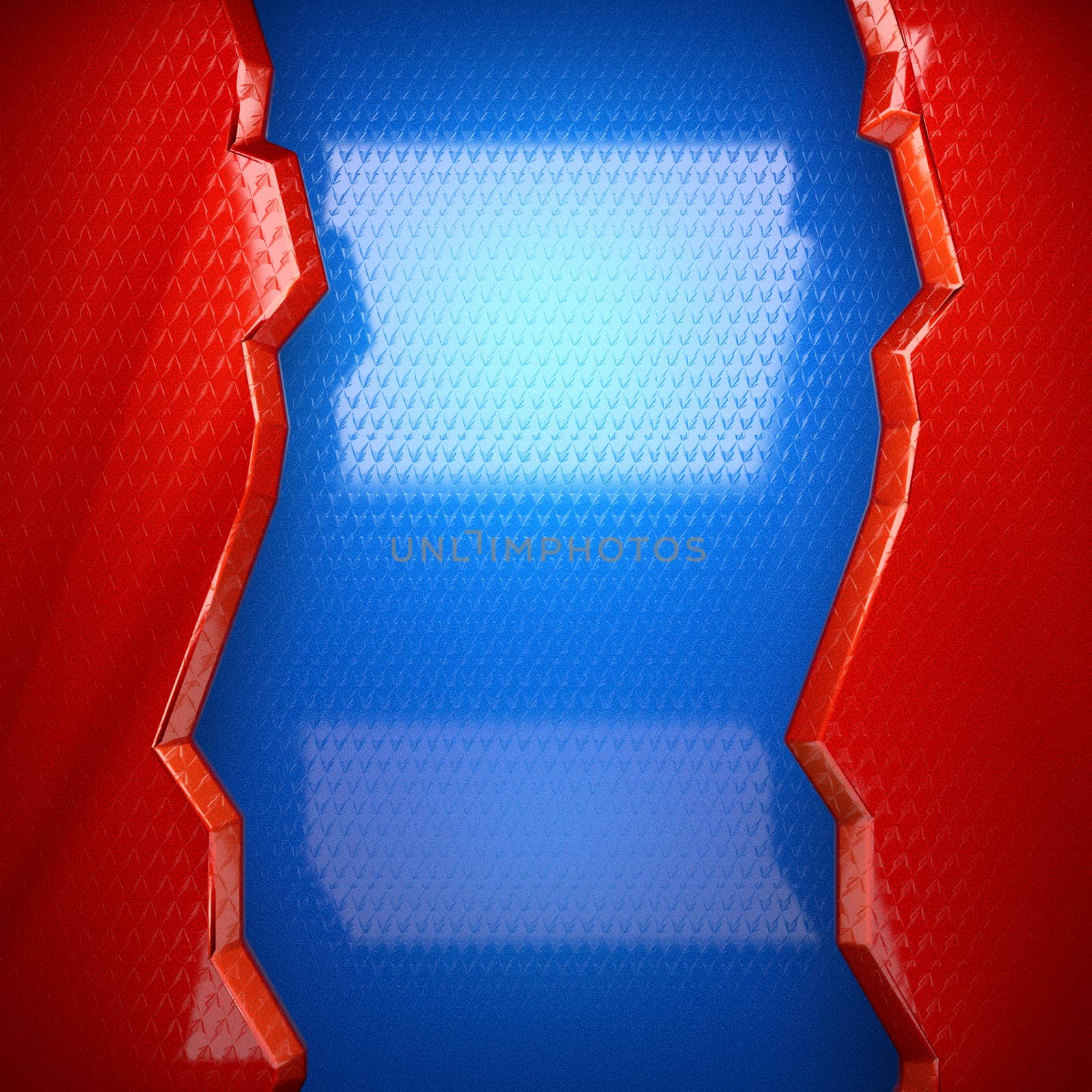 red and blue metal background