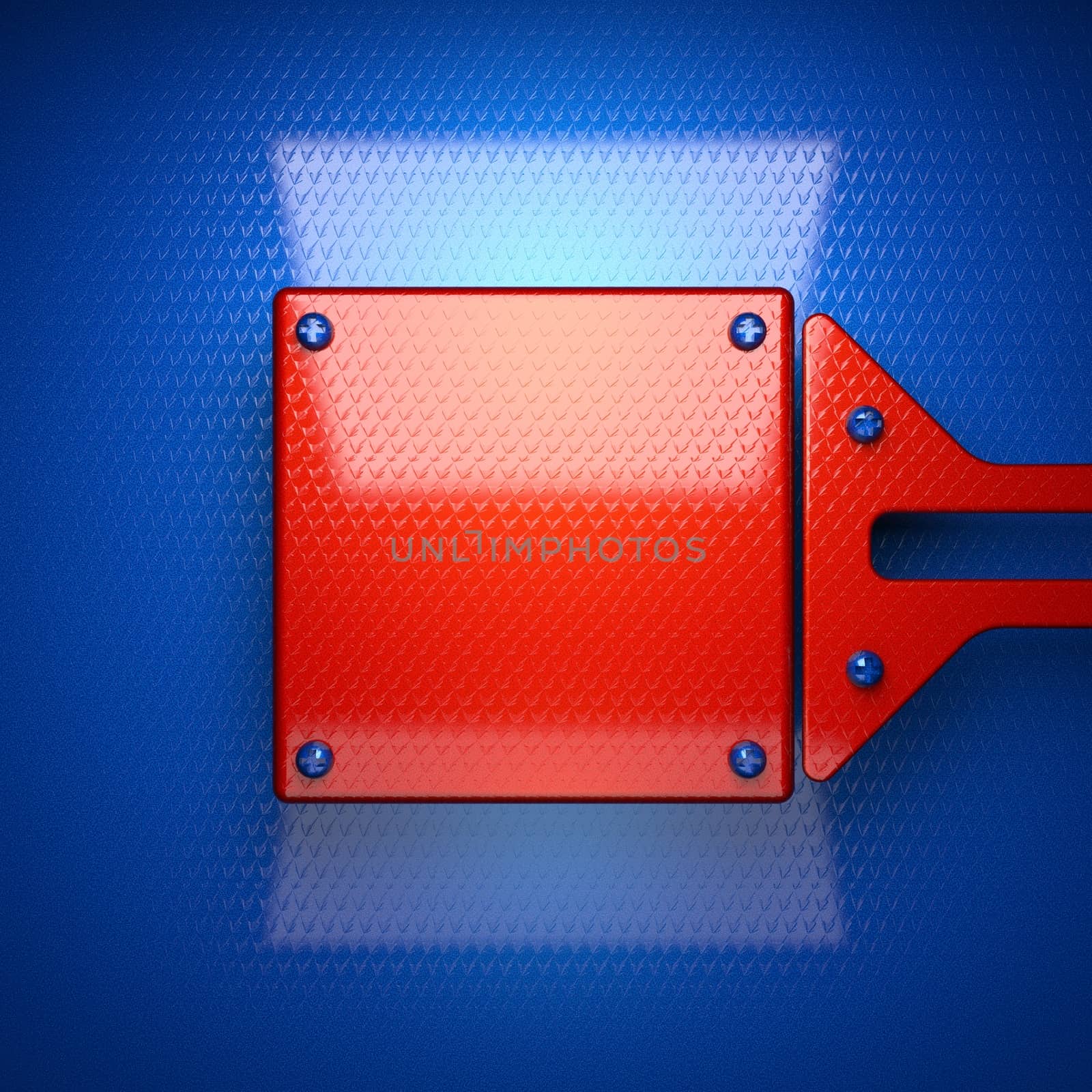 red and blue metal background