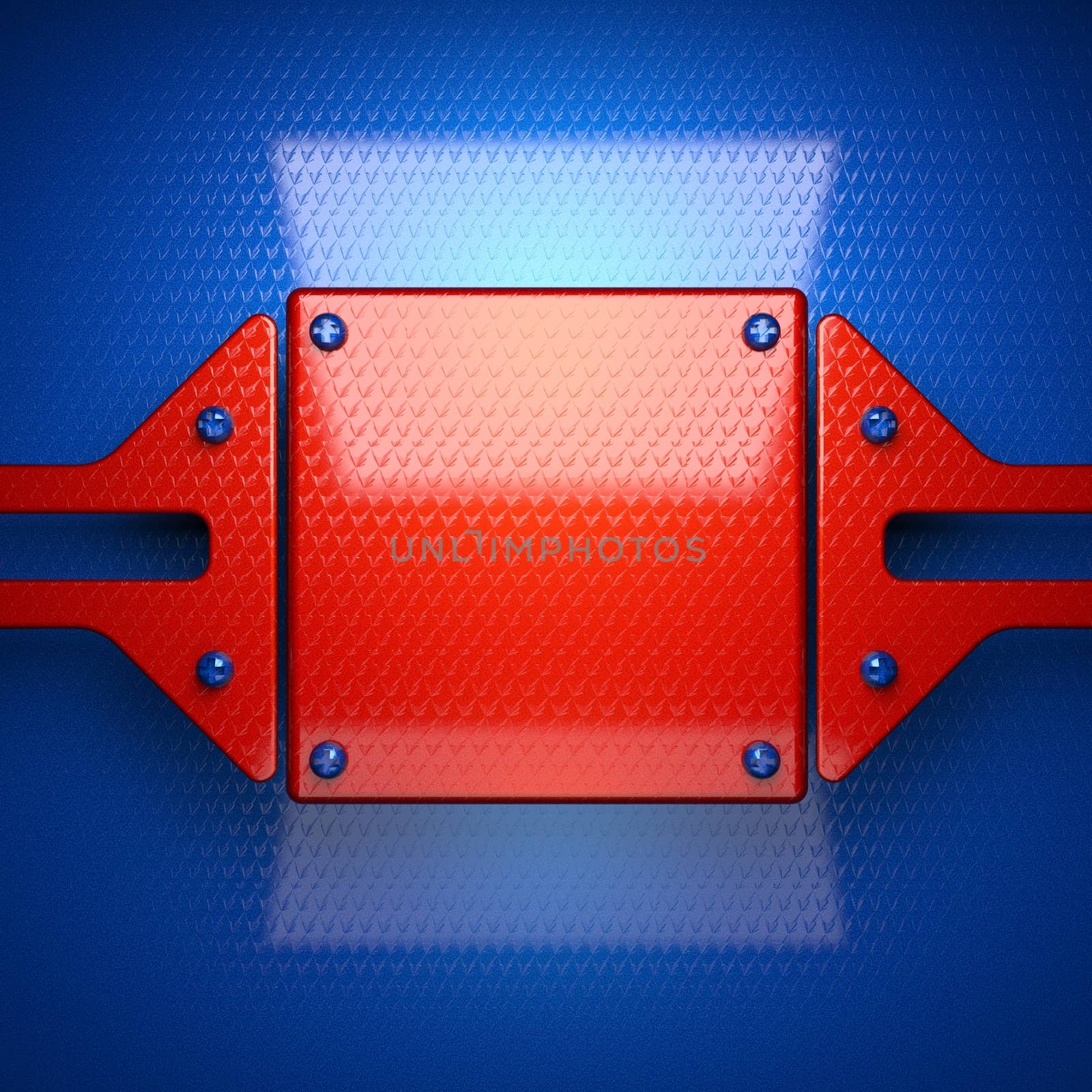 red and blue metal background