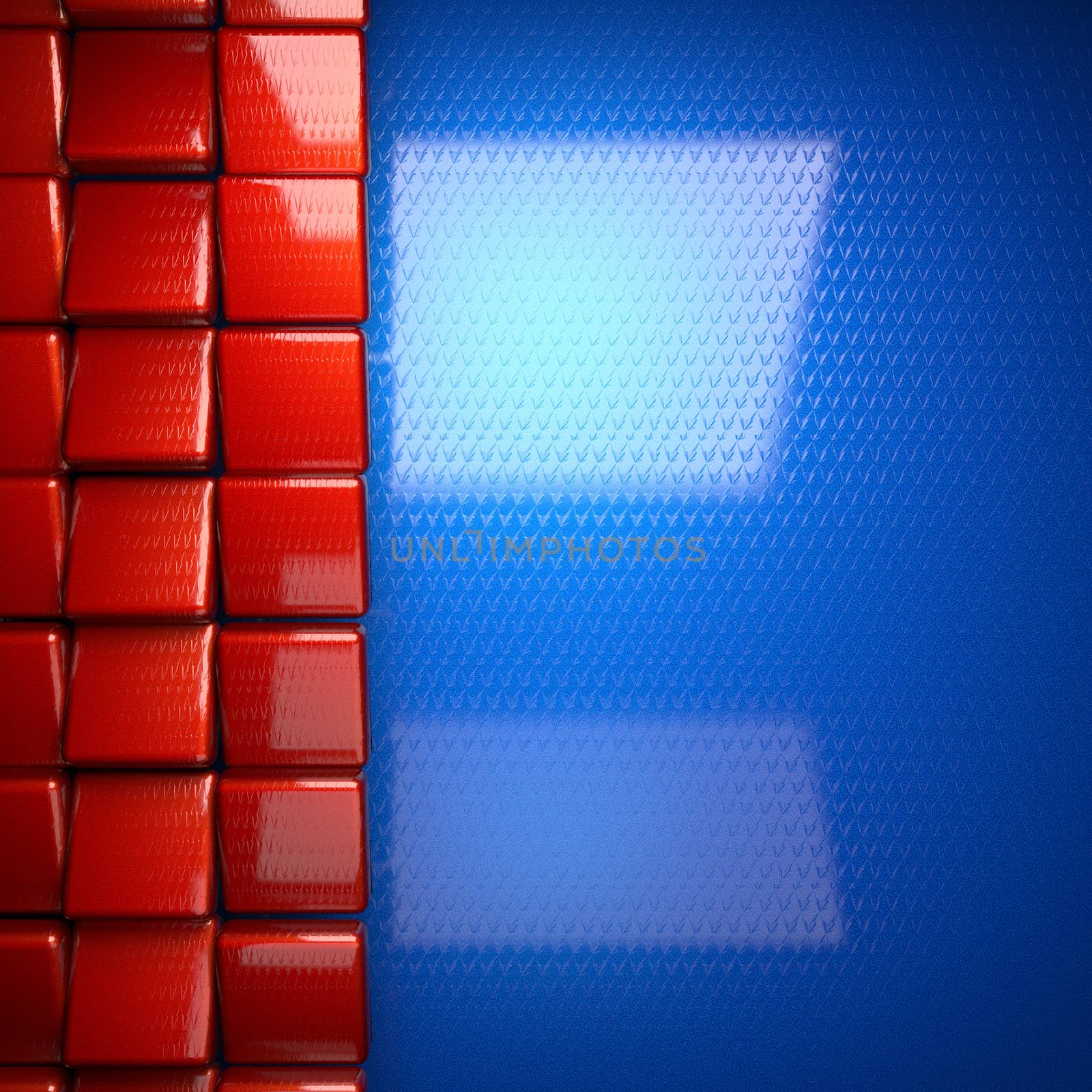 red and blue metal background