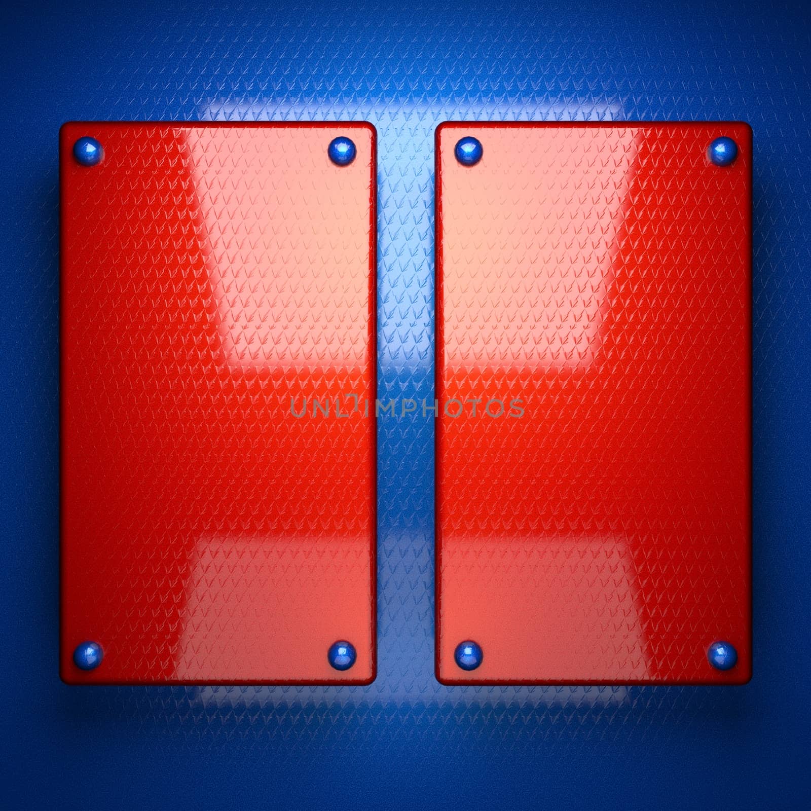 red and blue metal background