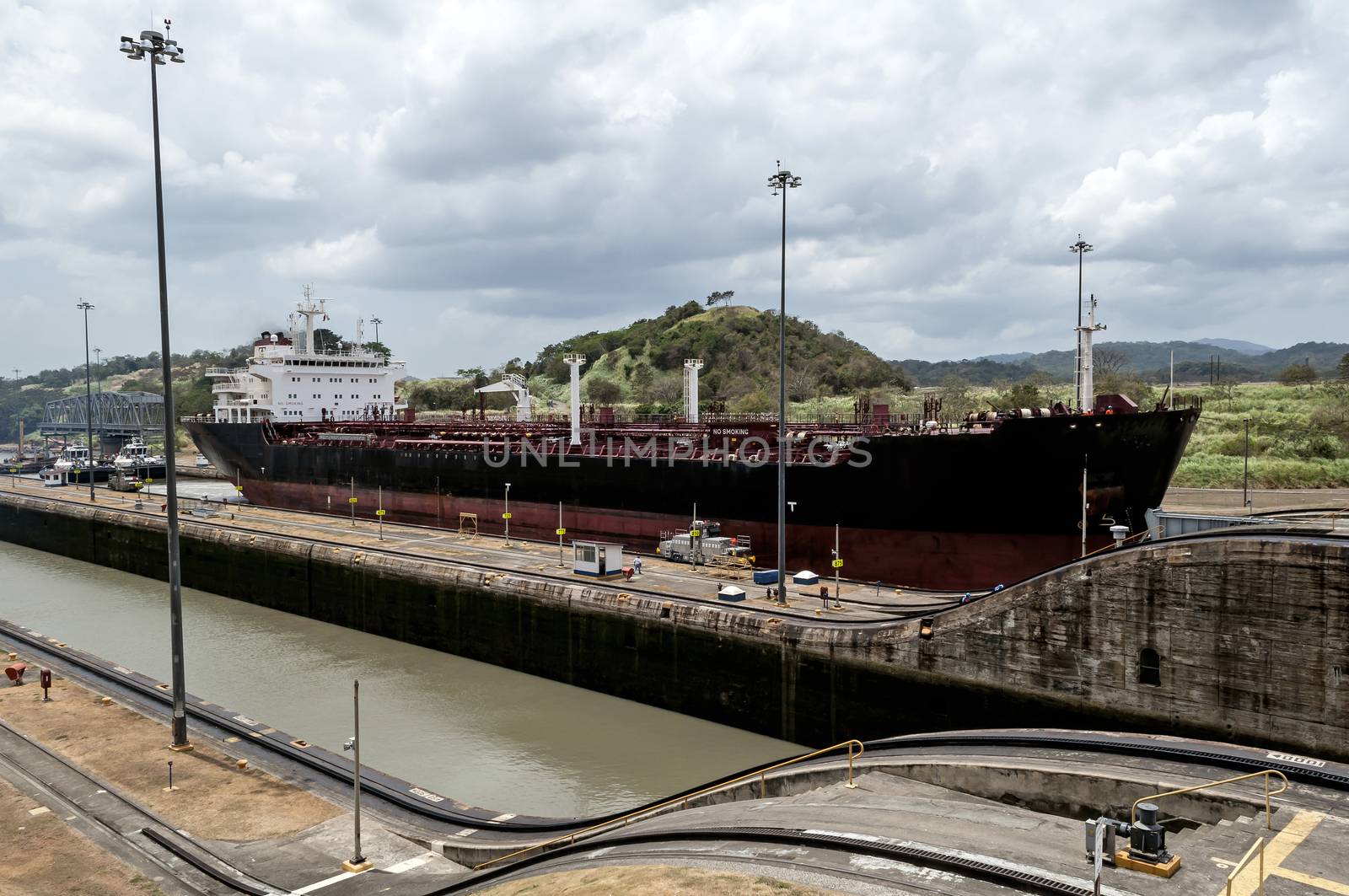 Ship at the Panama Canal. by FER737NG