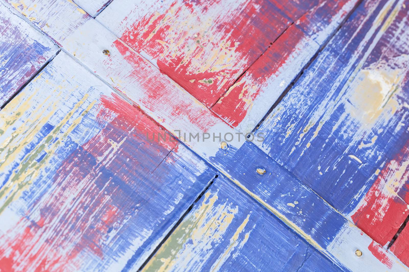 Multi colored wooden wall background by Slast20