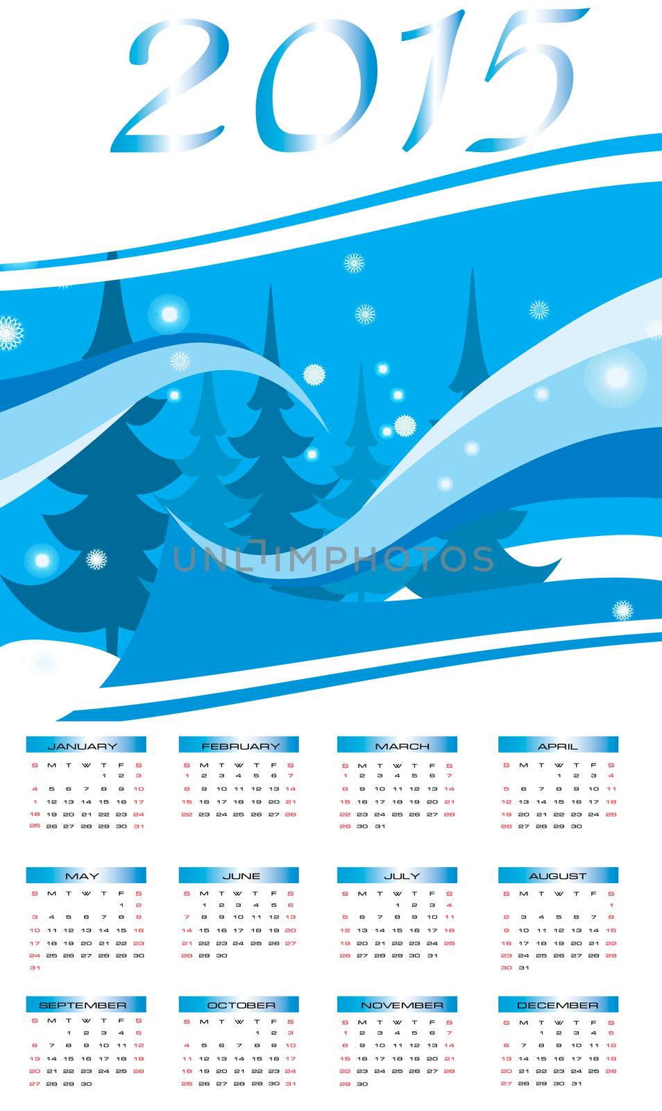 Vector Happy New Year - 2014 colorful background by dolnikow
