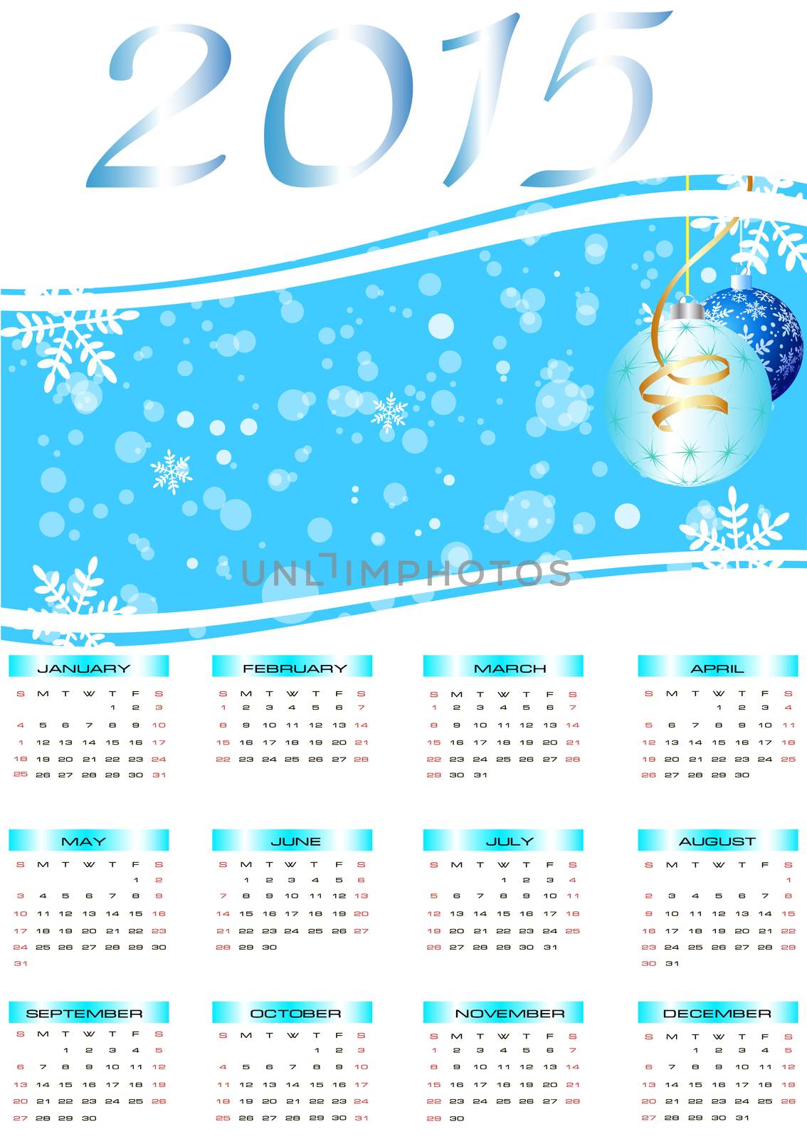 Vector Happy New Year - 2014 colorful background  by dolnikow