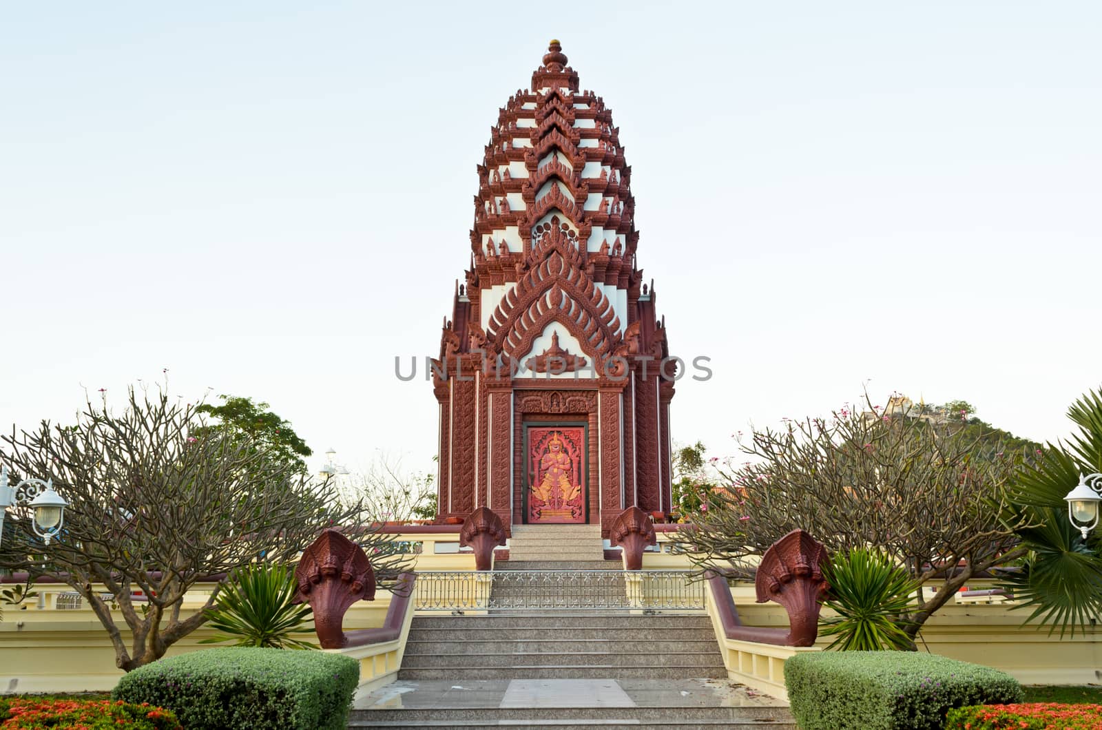 City Pillar Shrine, Holy place and worship of Prachuap Khiri Khan city, Thailand
