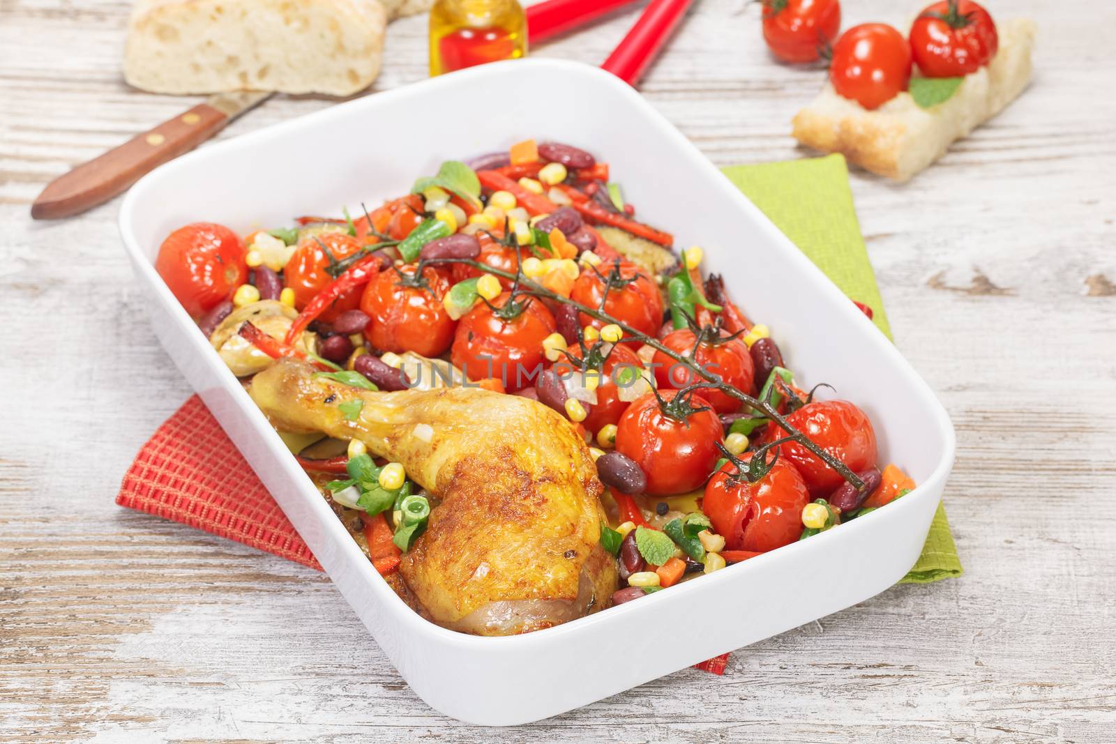 Baked Chicken With Vegetables by Slast20