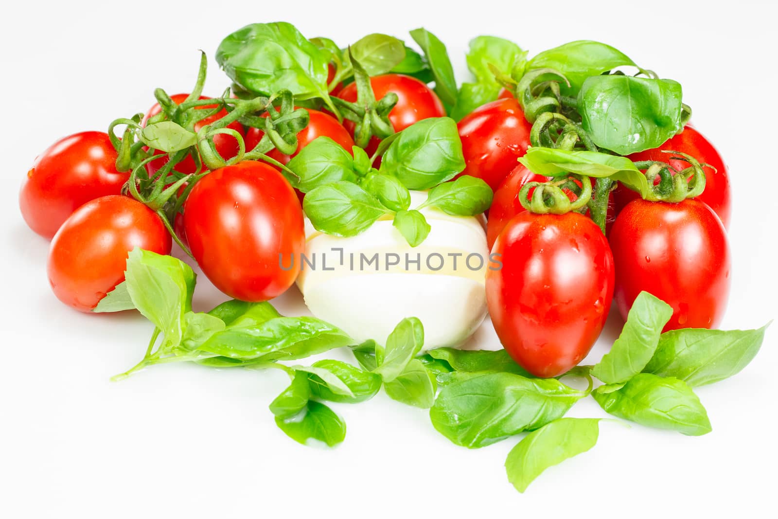 Tomatoes and mozzarella cheese by Slast20