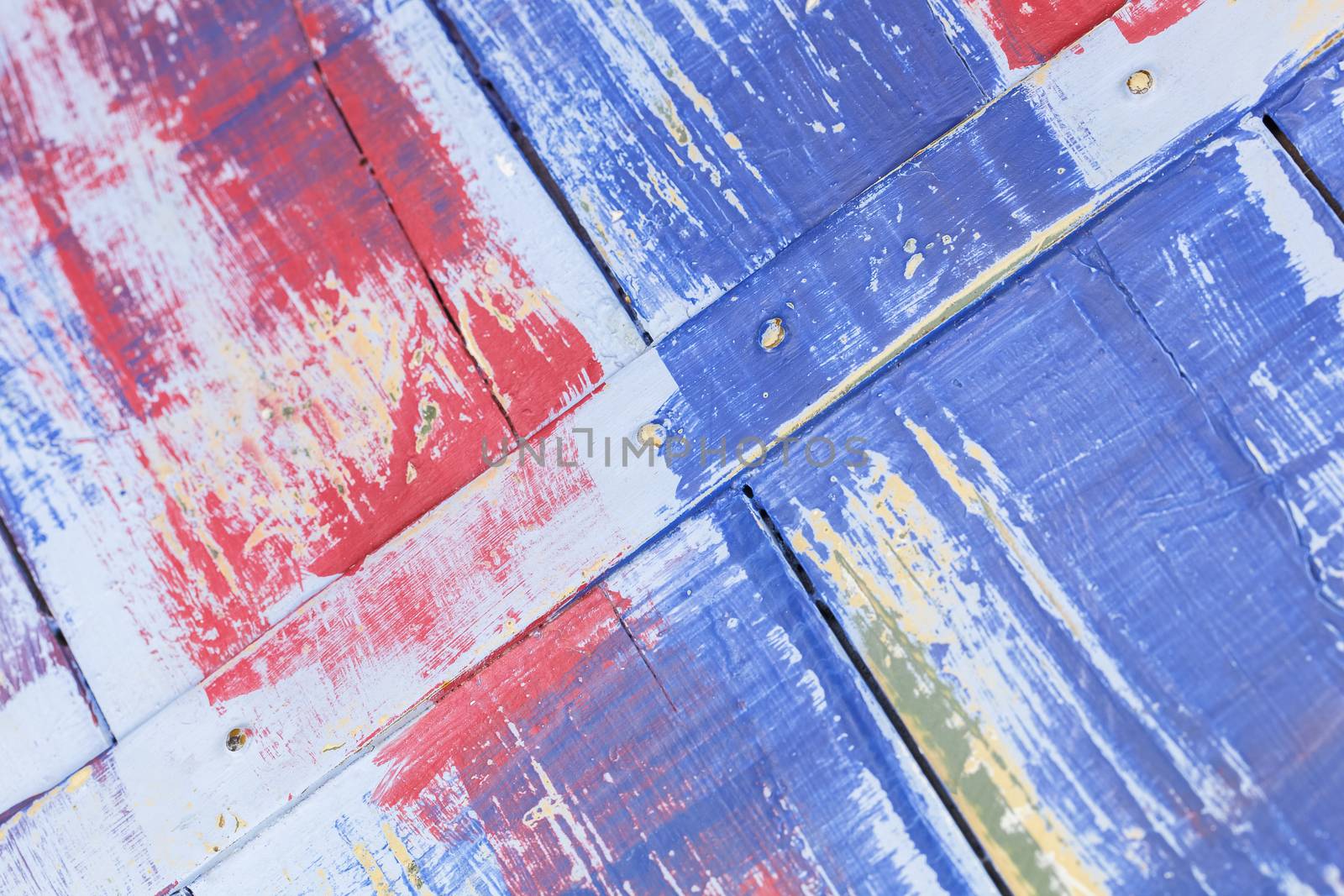 Multi colored wooden wall background
