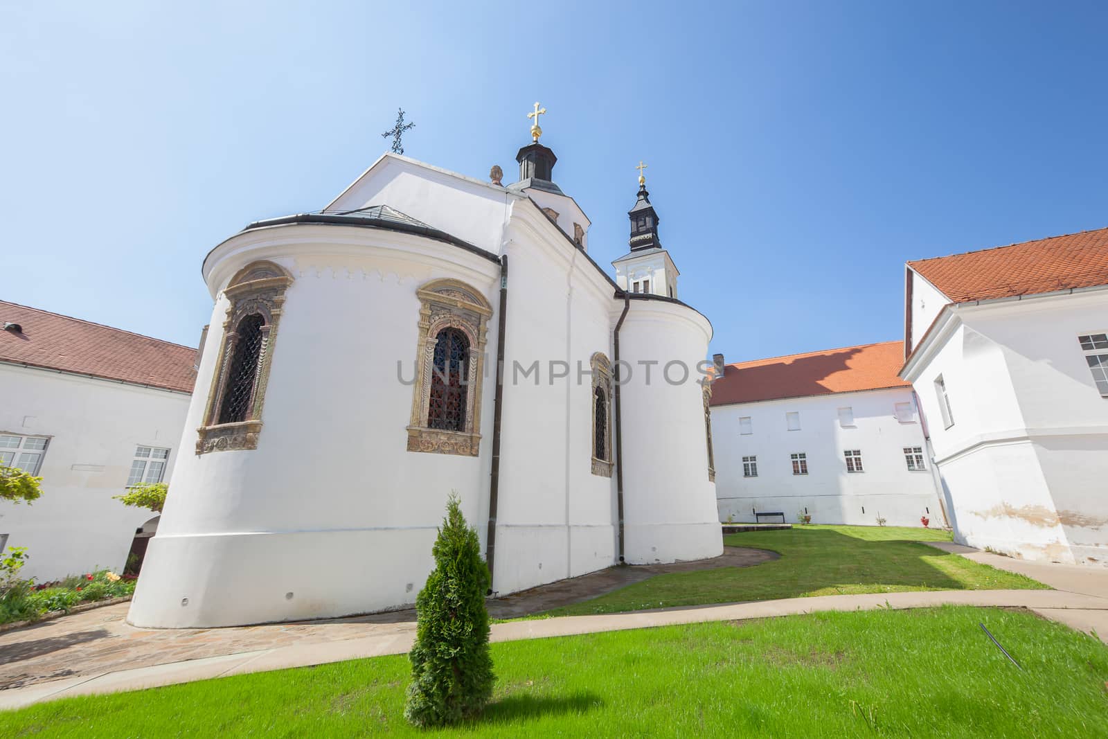 Krusedol Monastery, Fruska Gora National Park, Serbia. Monastery Krusedol episcopal church in Fruska Gora, Serbia . It was built between 1509 and 1514
