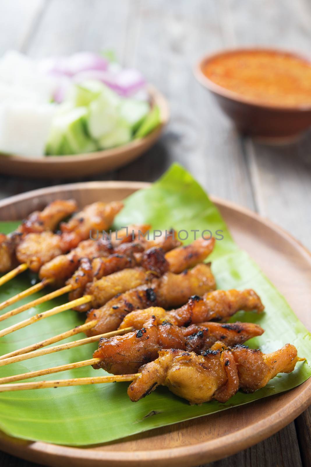 Asian delicious chicken sate by szefei