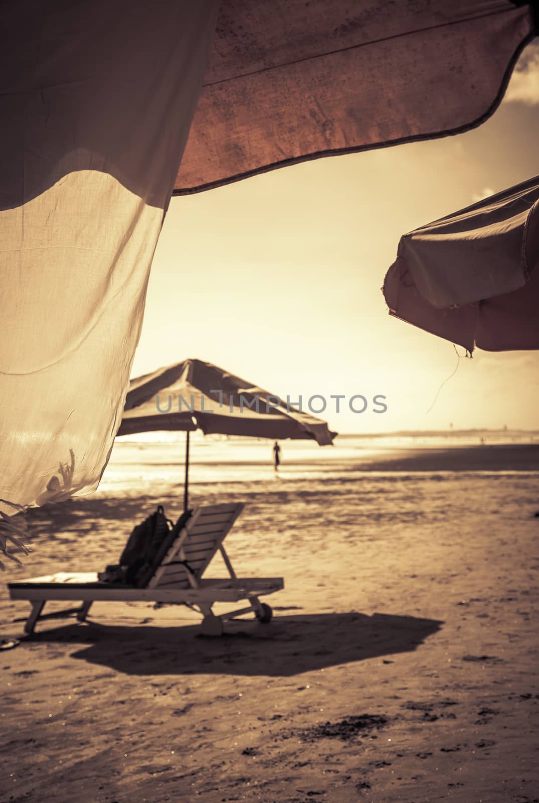 Beautiful surfing tropical sand beach by Lizard