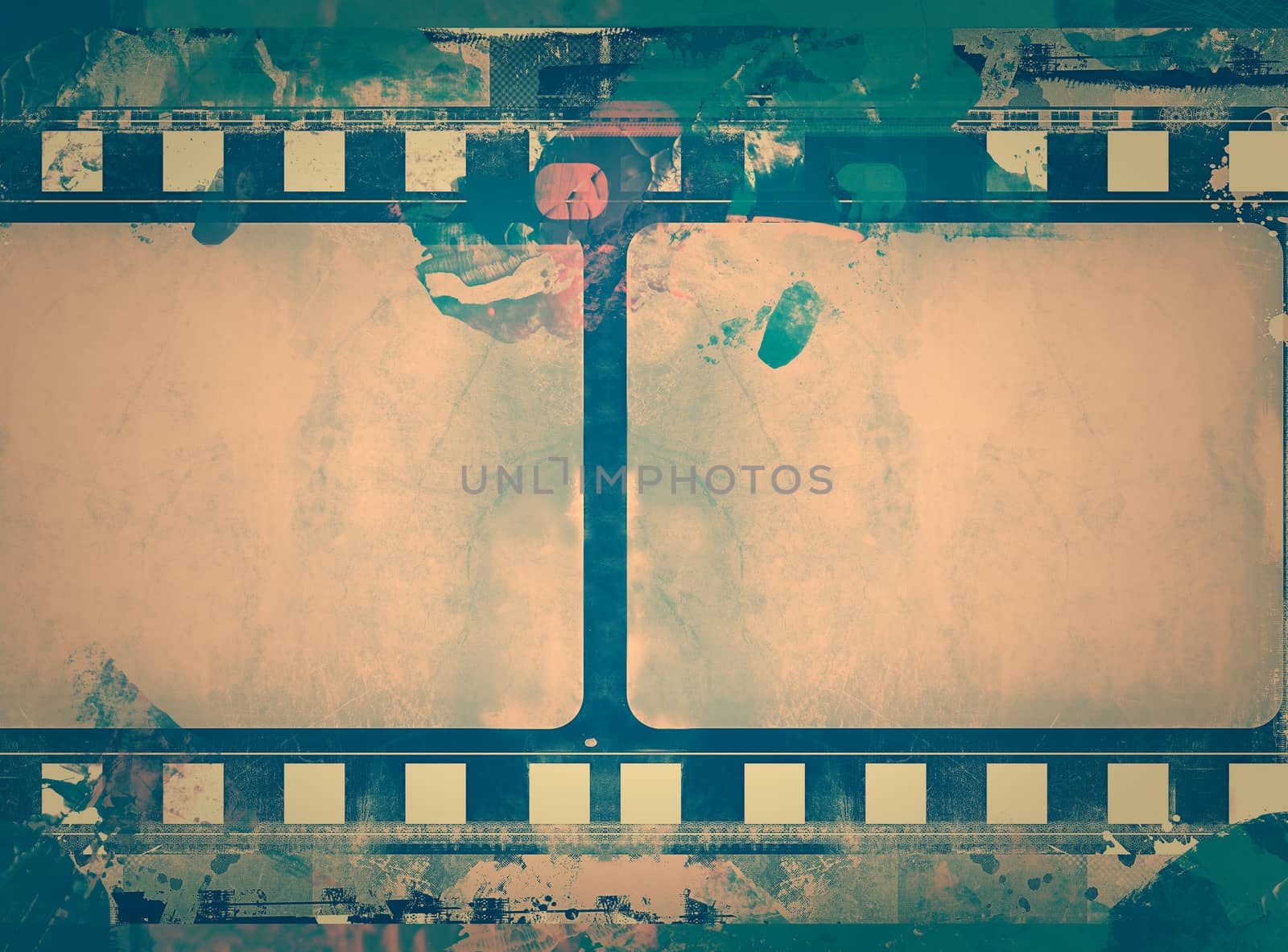 Grunge film frame with space for text or image by Lizard