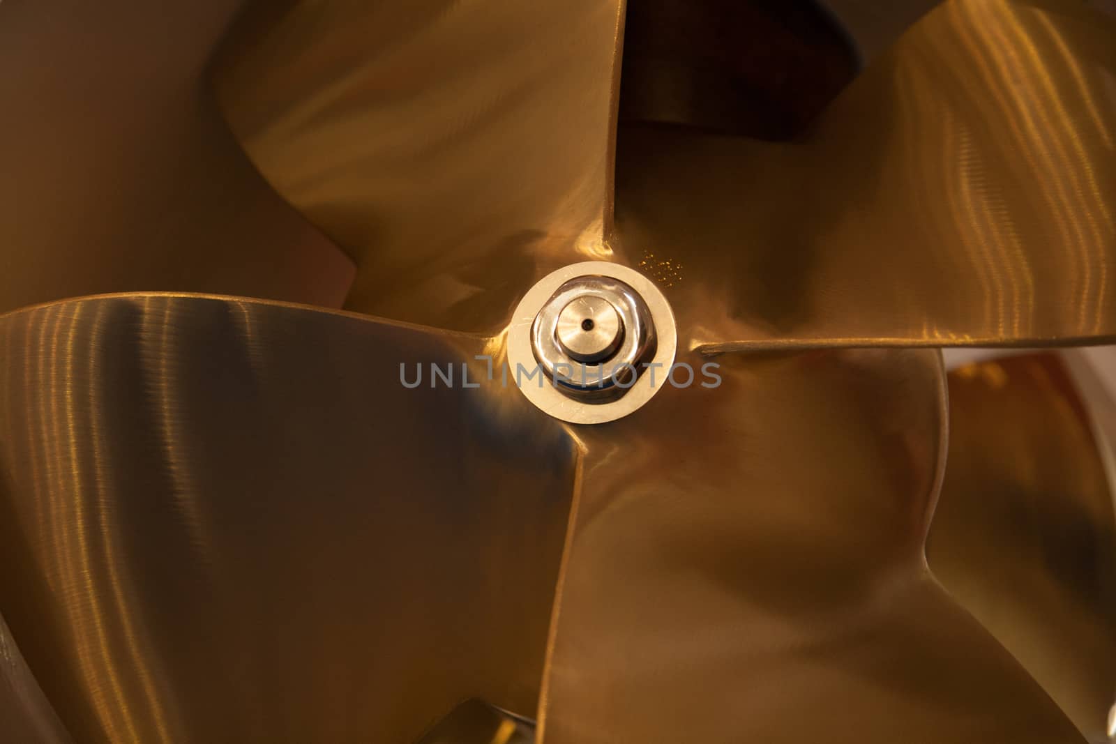 Boat Propeller close-up detail nice tech background or abstract texture, artistic toned photo